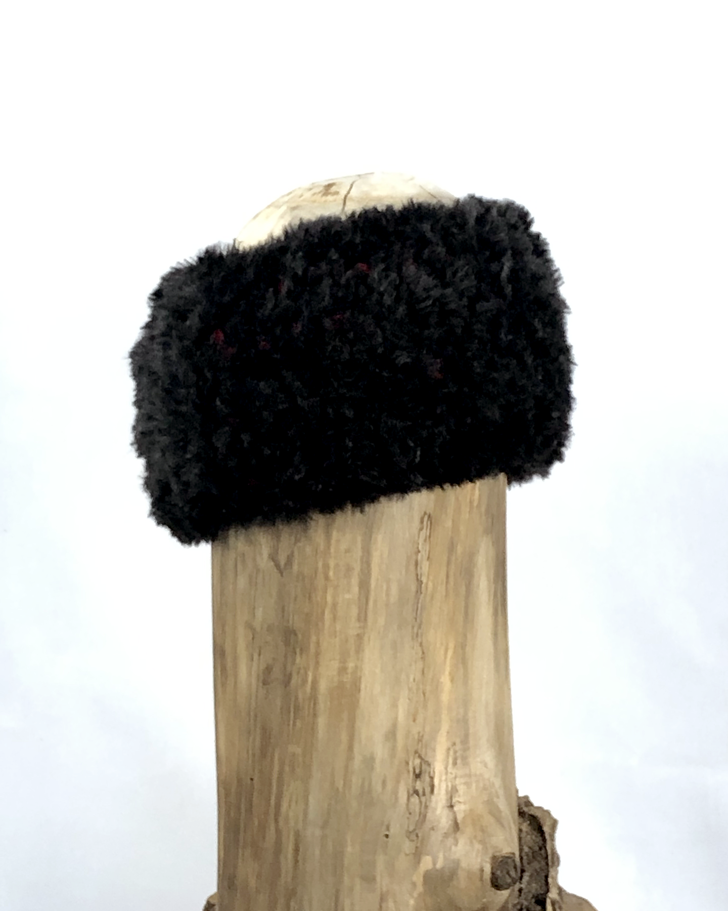 Black with Red Accented Headband