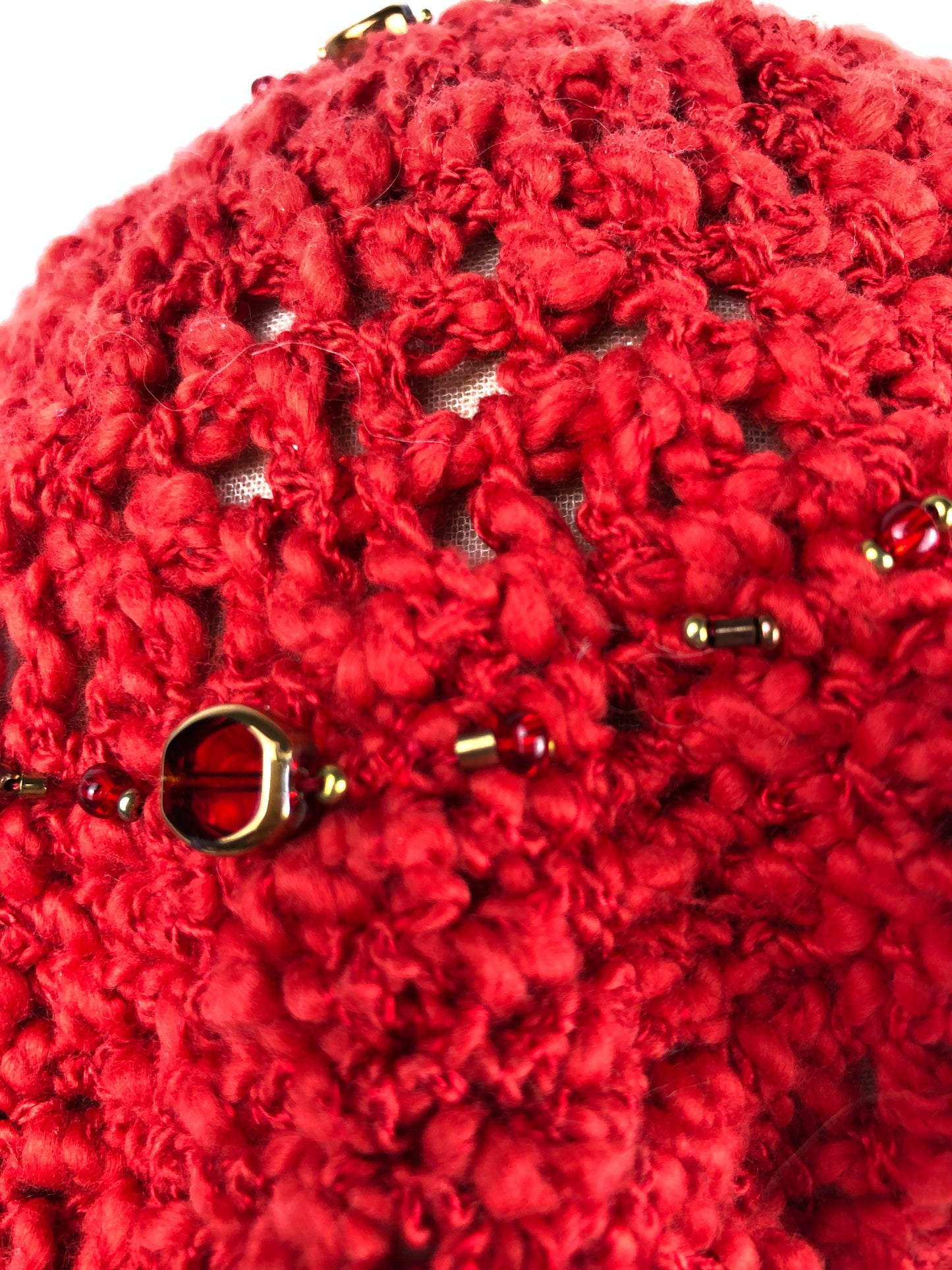 Red summer beret