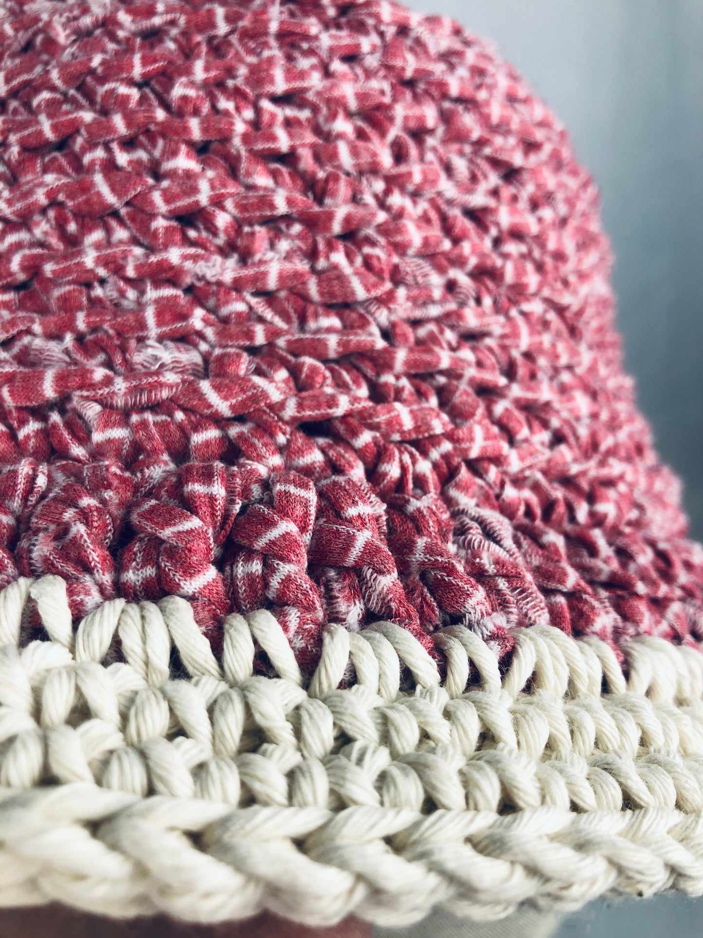 Pink cream sunhat/ bucket