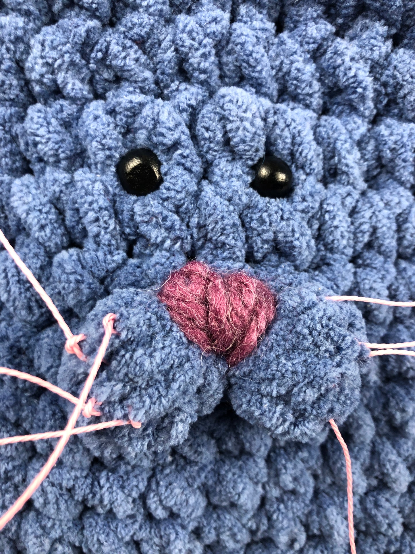 Blue cat beanie hat