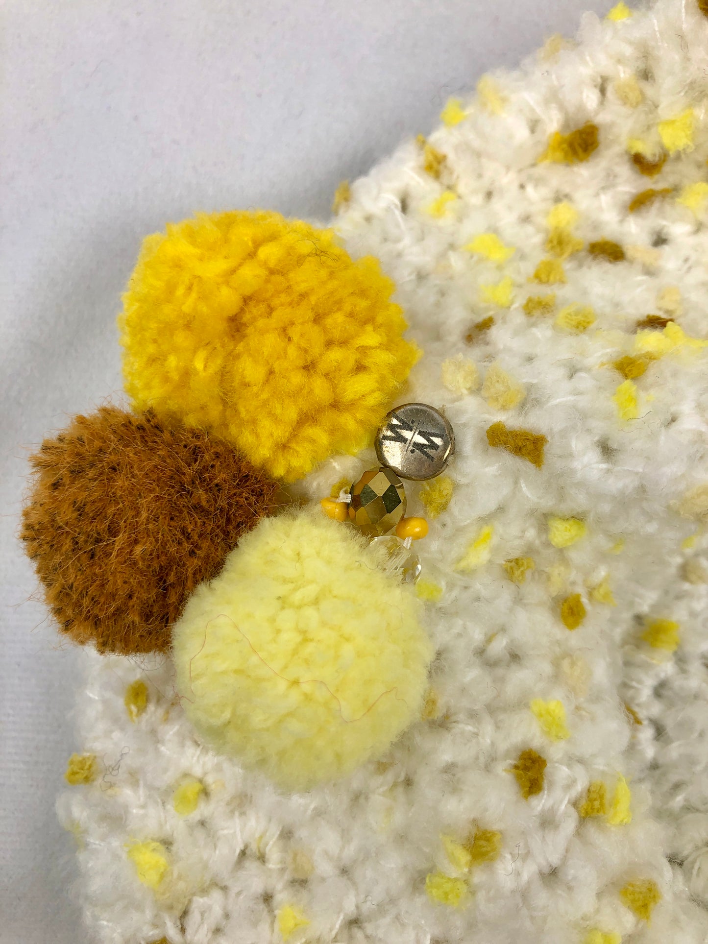 White yellow beret
