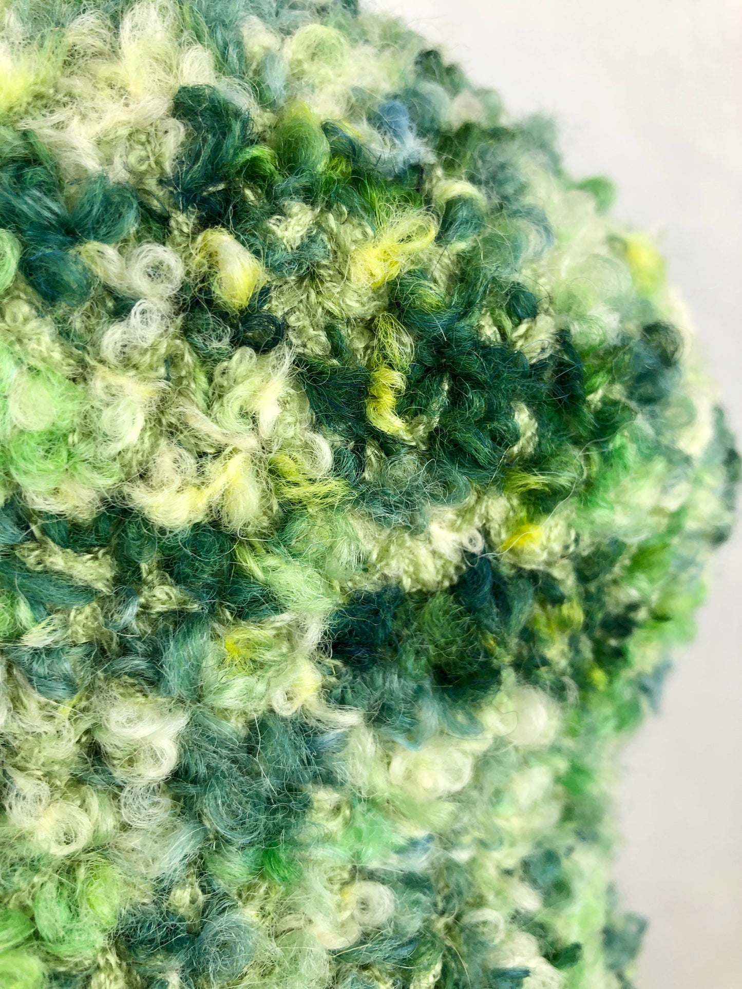 Green forest wool bucket