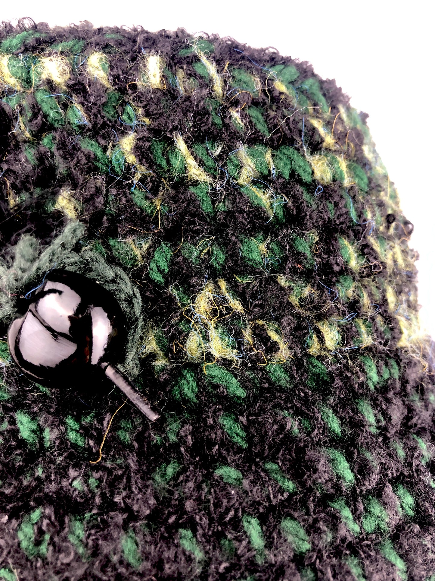 Black green wool bucket hat