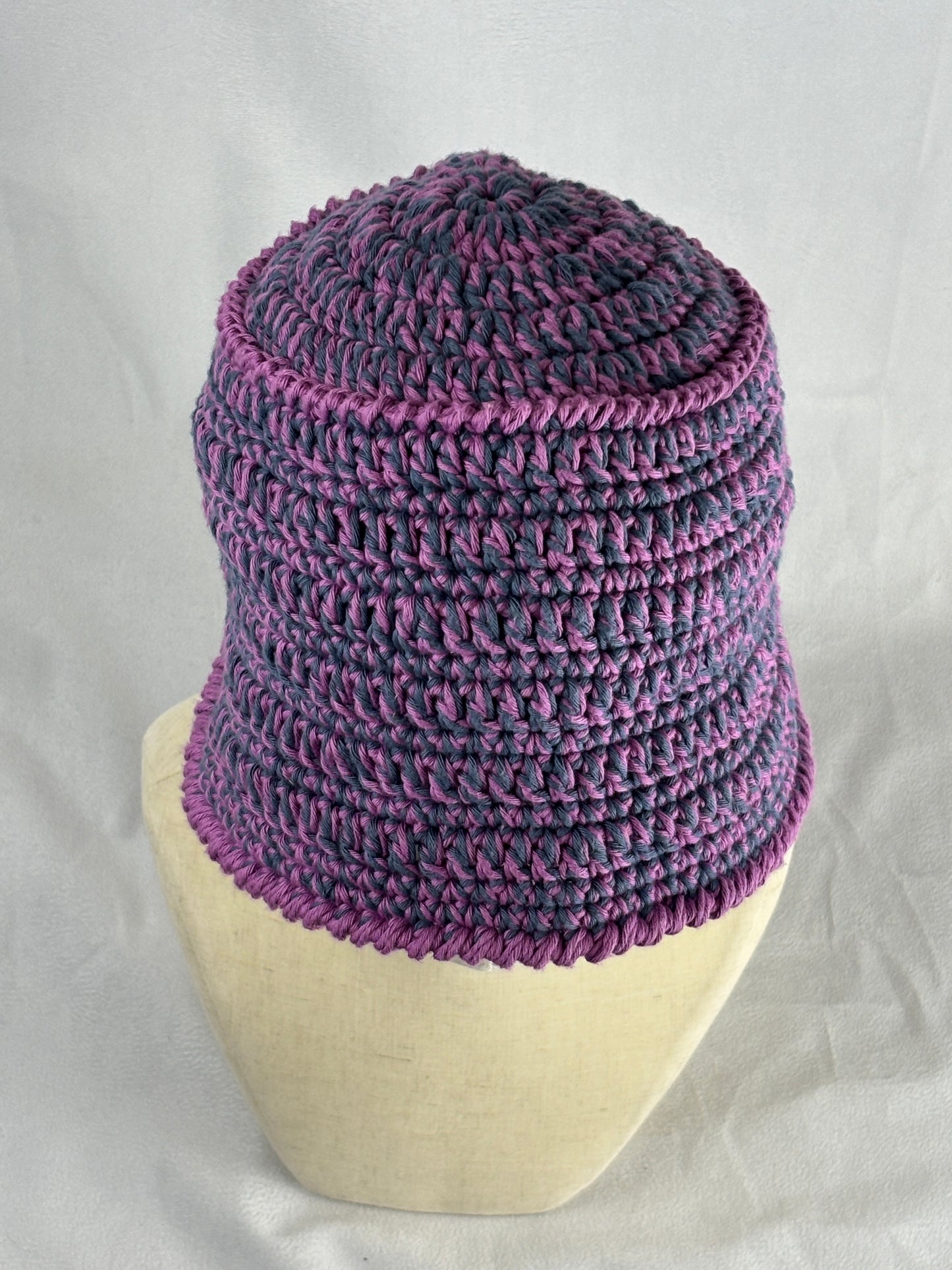 Pink Blue Cotton Bucket Hat