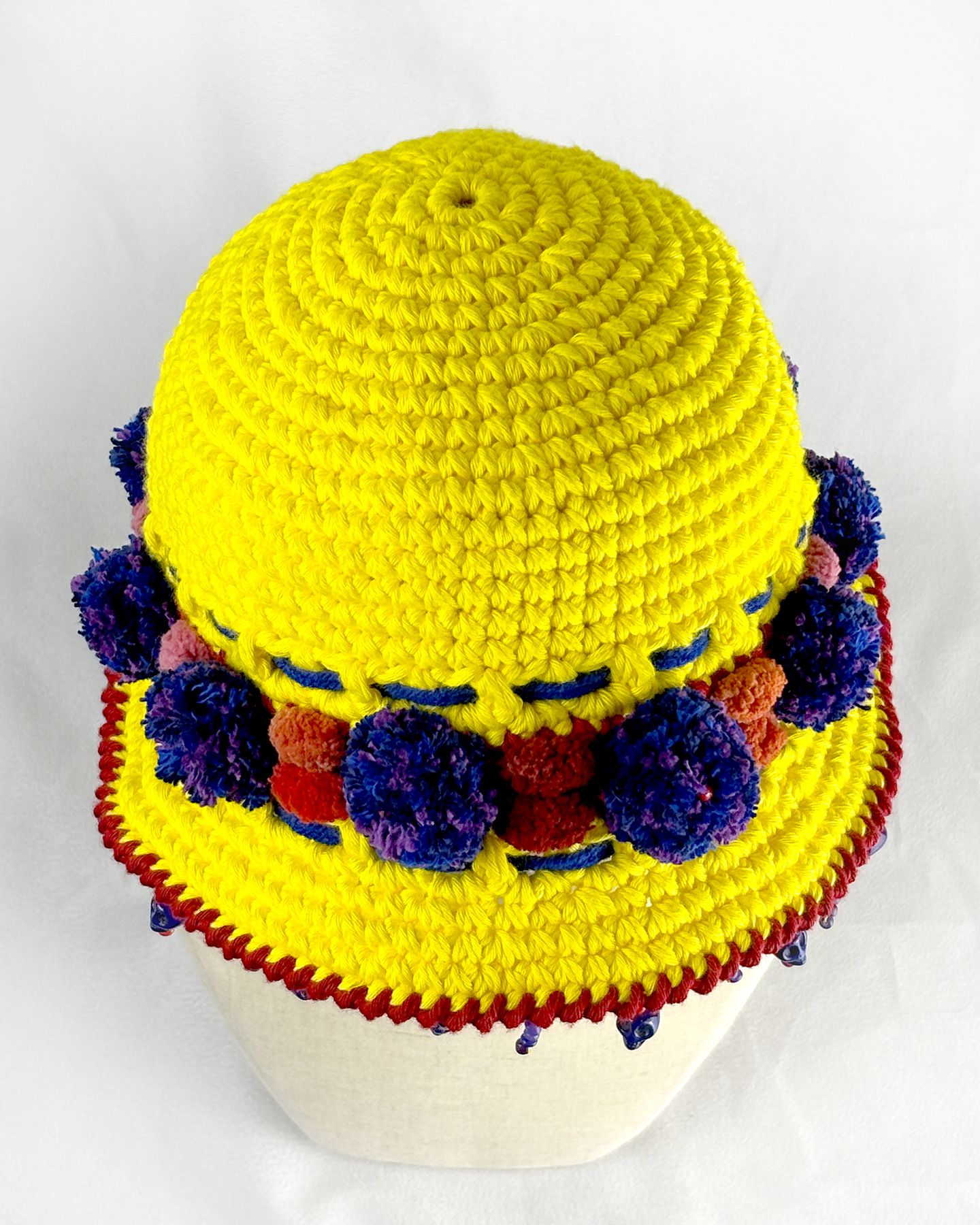 Yellow Dia De Los Muertos cotton hat