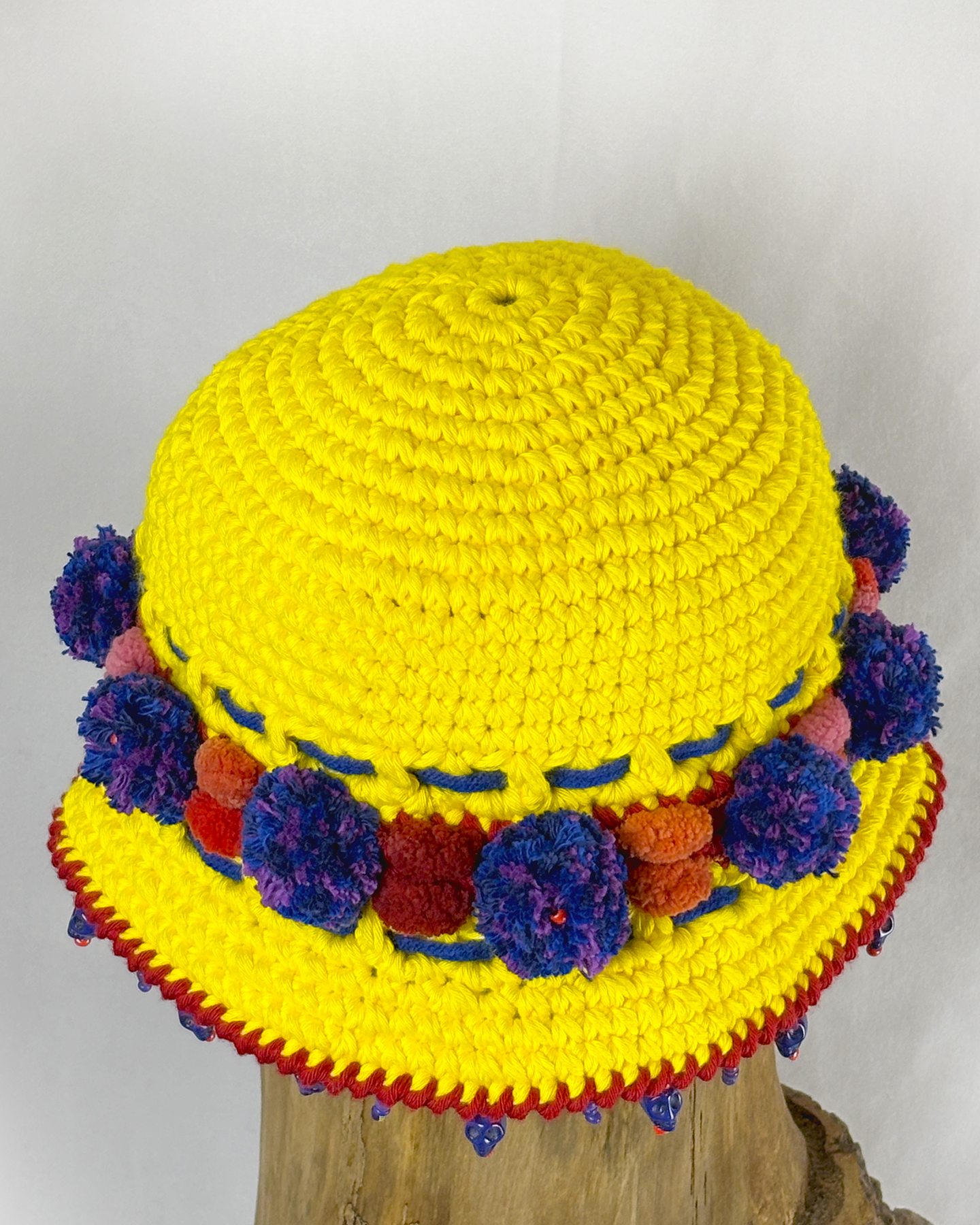 Yellow Dia De Los Muertos cotton hat