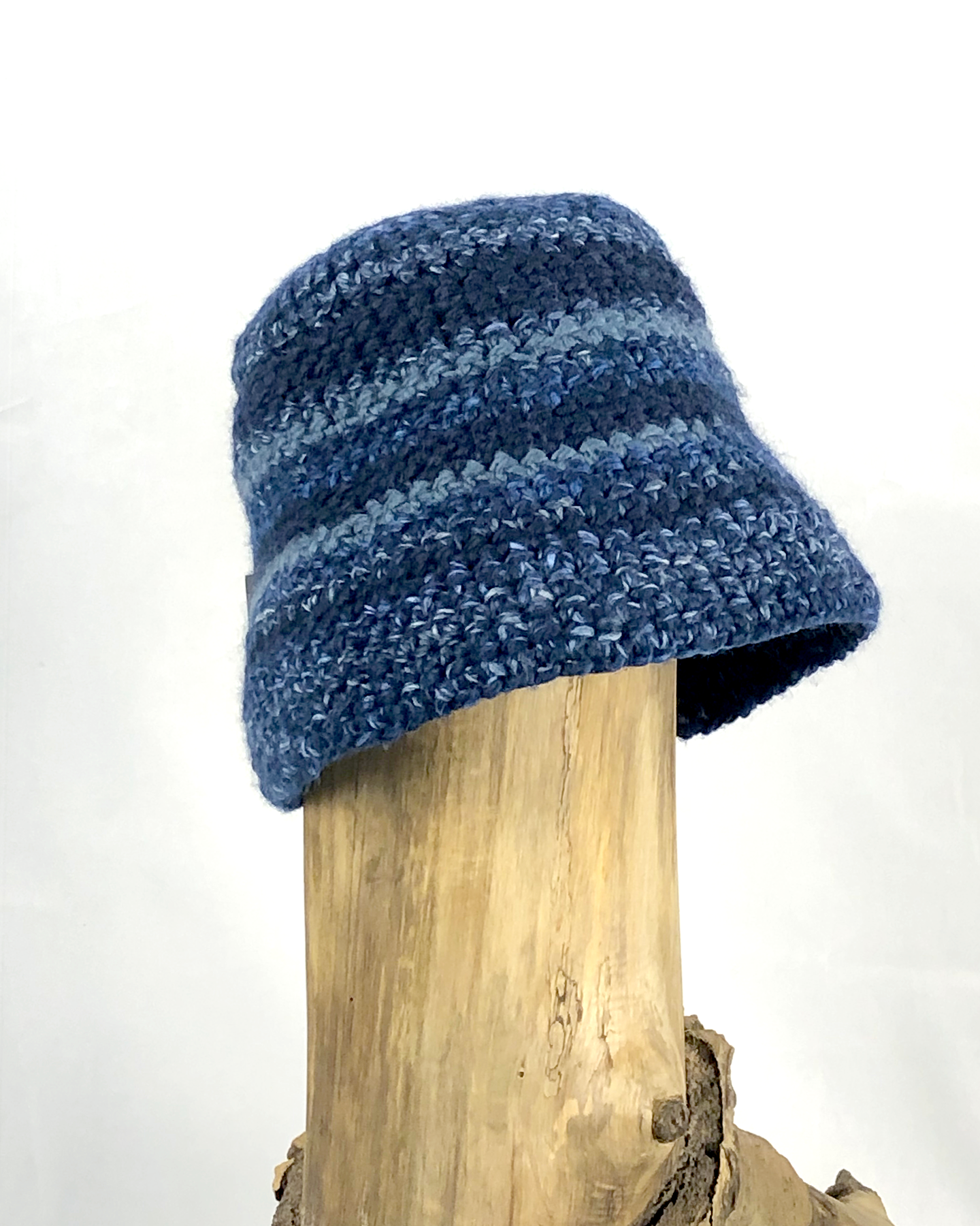 Blue Striped Bucket Hat