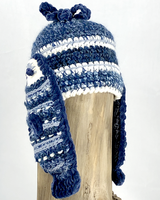 Blue Fish Flapped Toque