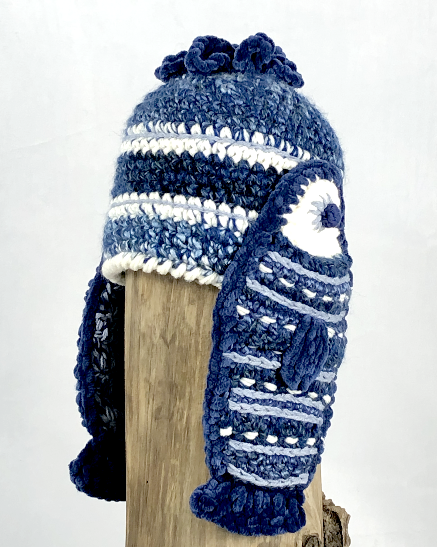 Blue Fish Flapped Toque