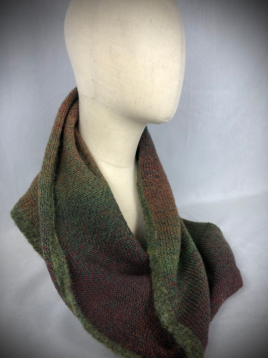 Wool cowl scarf