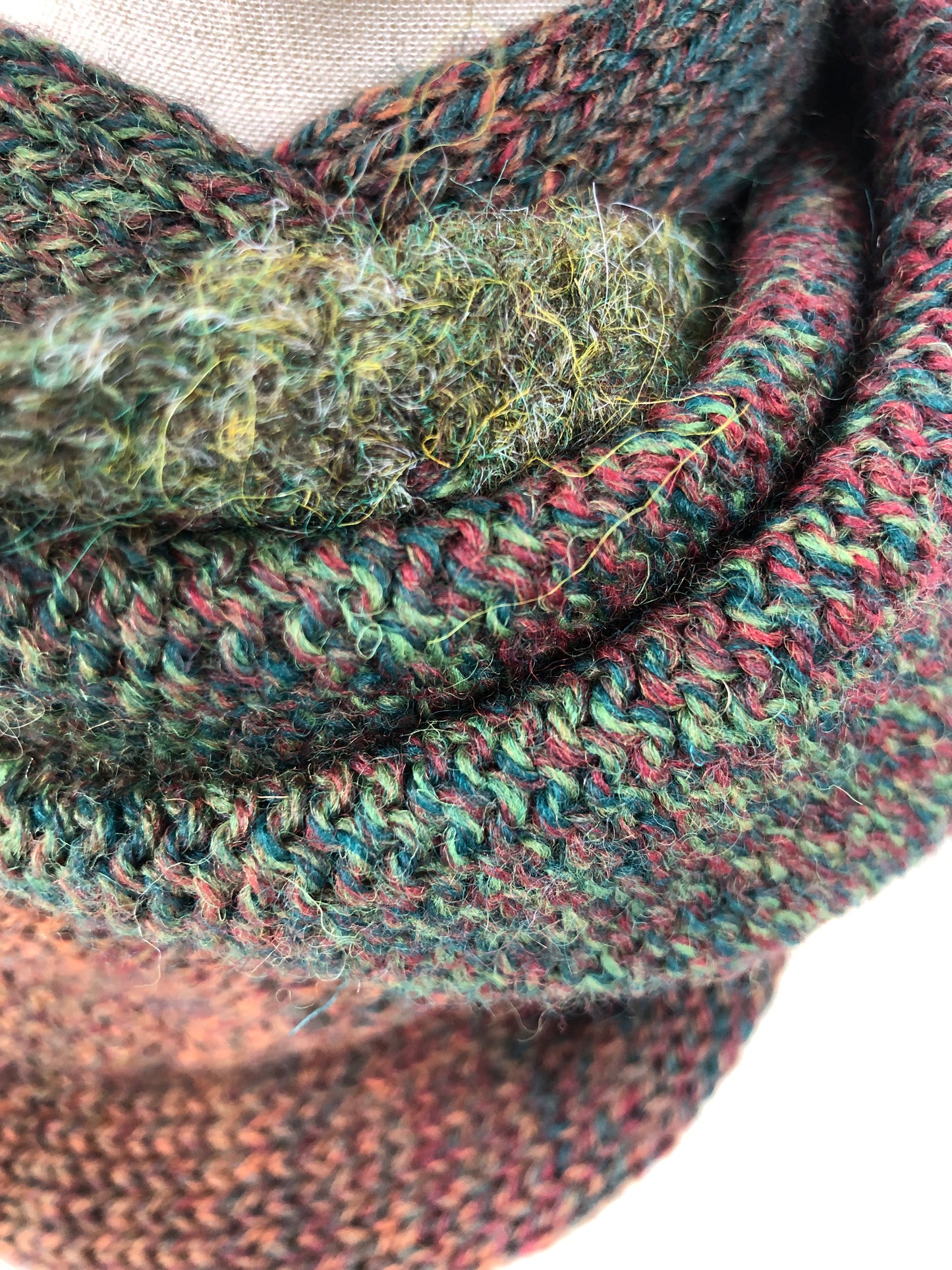 Wool cowl scarf