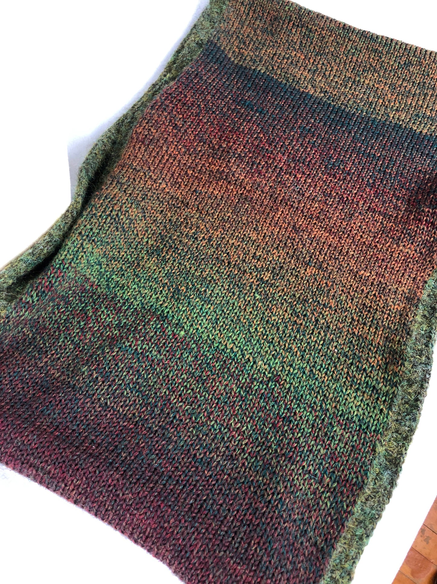 Wool cowl scarf