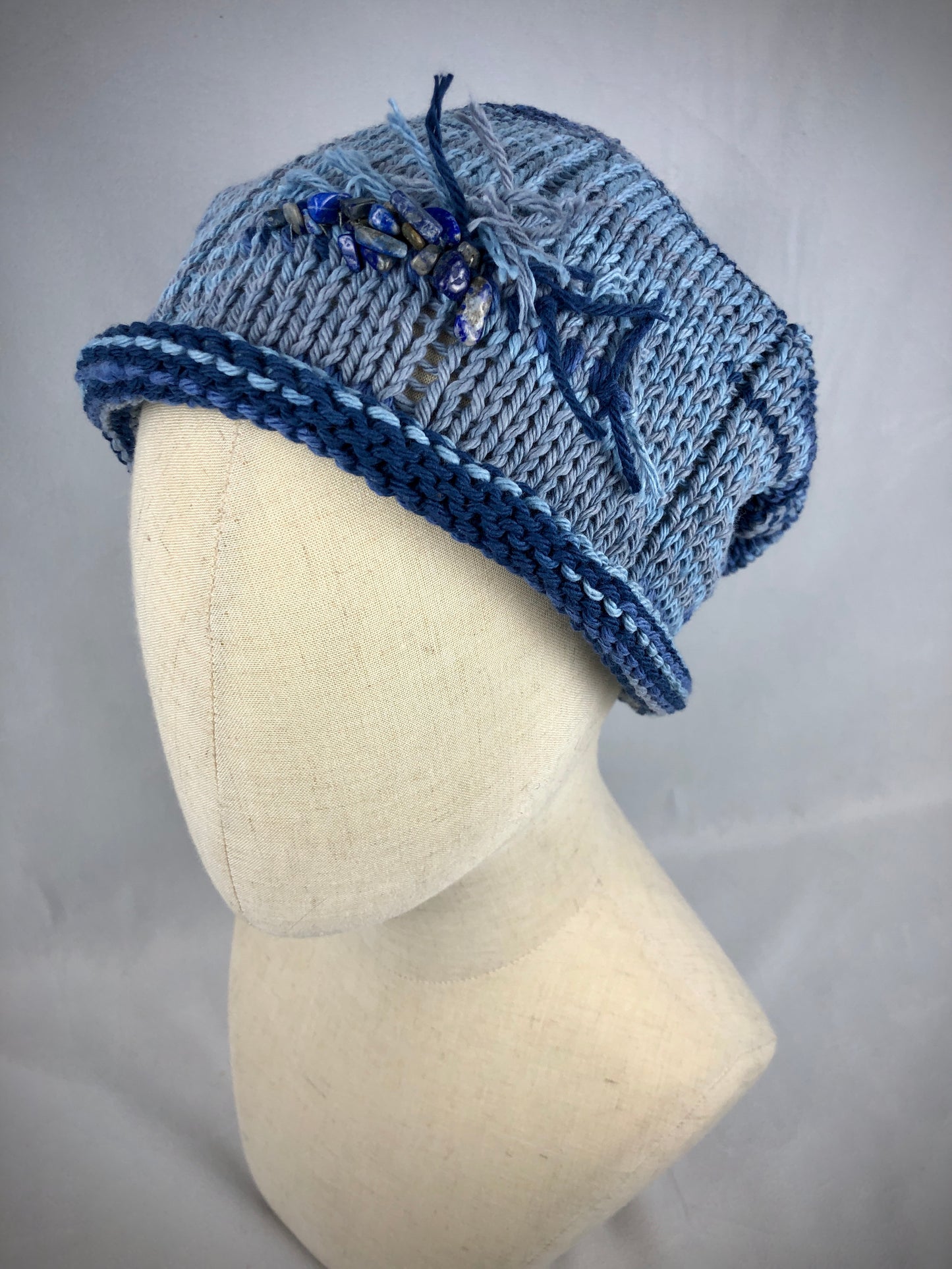 Cotton slouchy beanie hat
