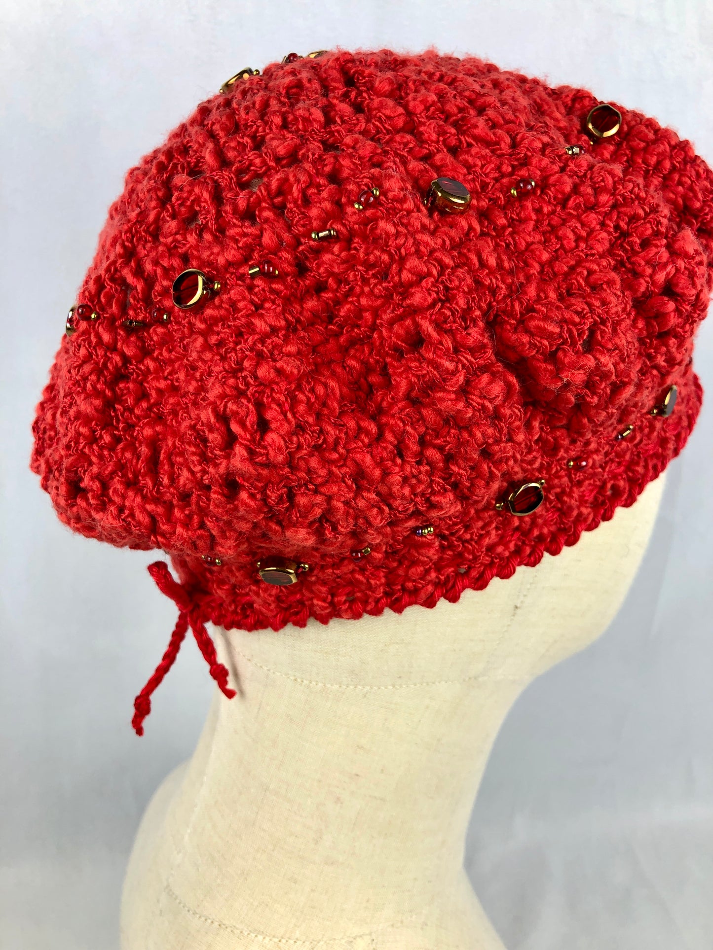 Red summer beret