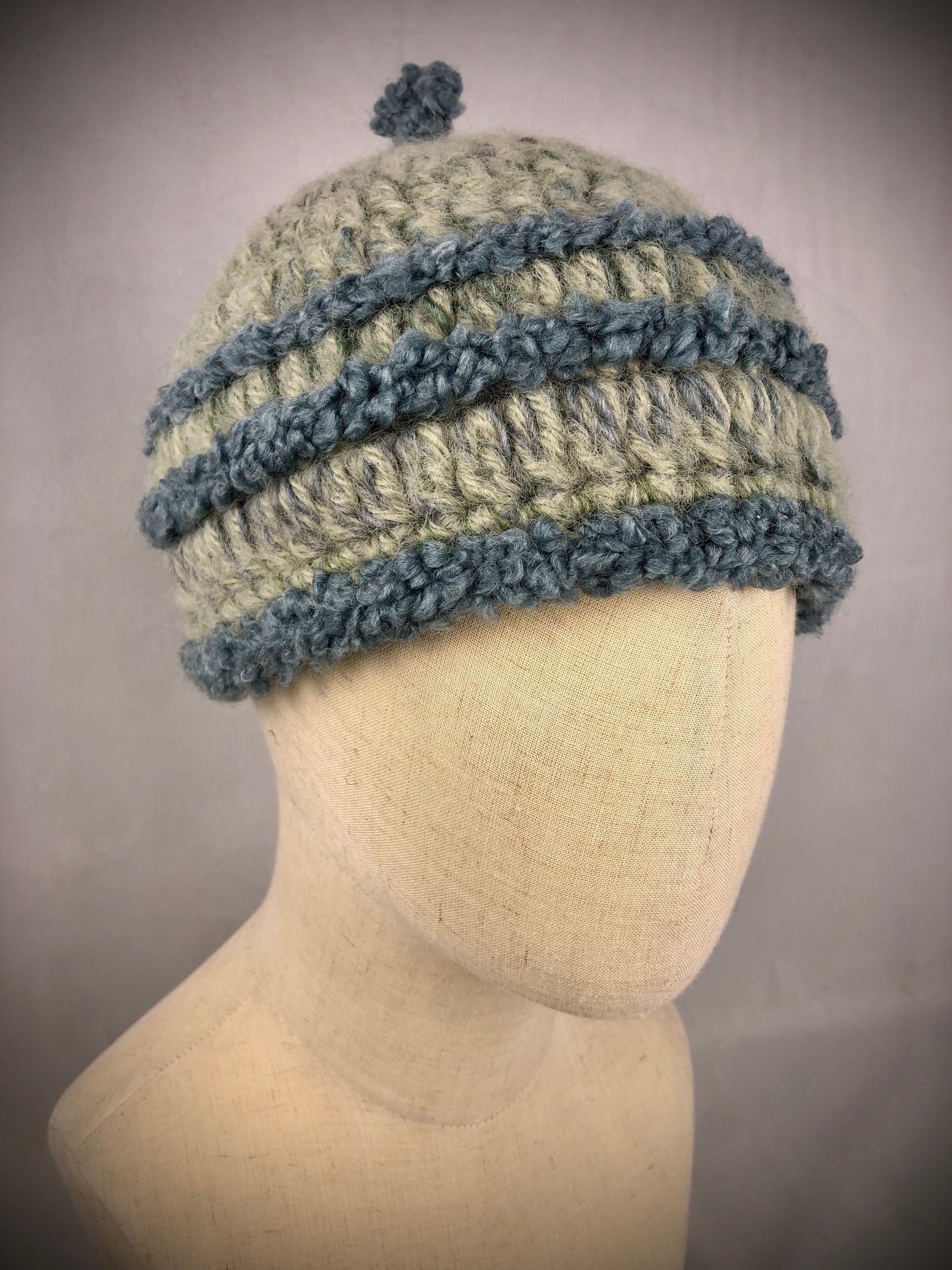 Minty mohair toque