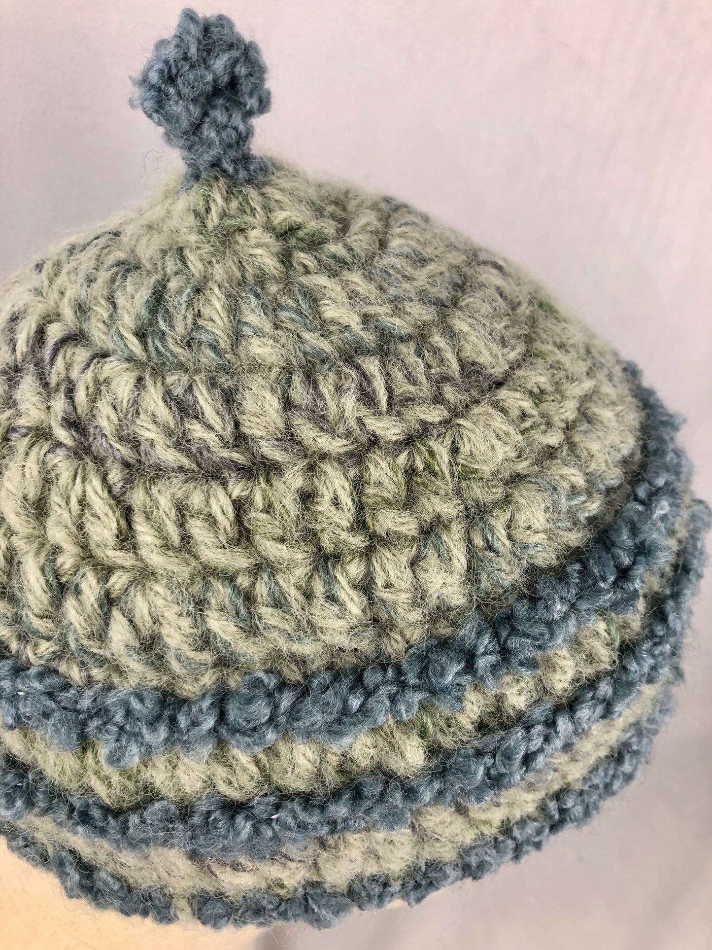 Minty mohair toque