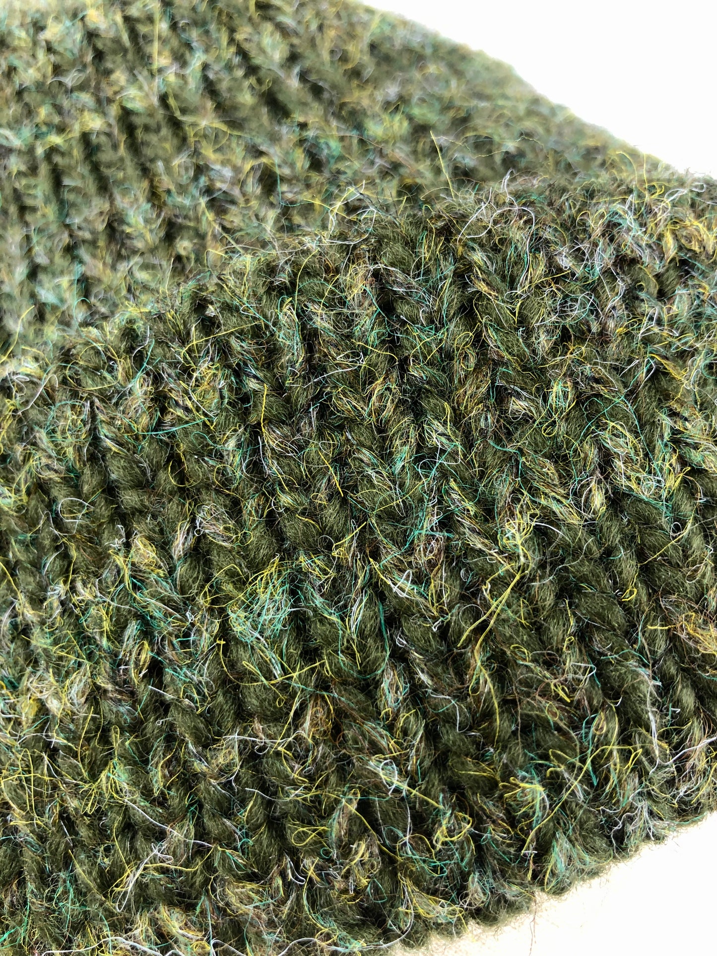 Pine green wool beanie toque