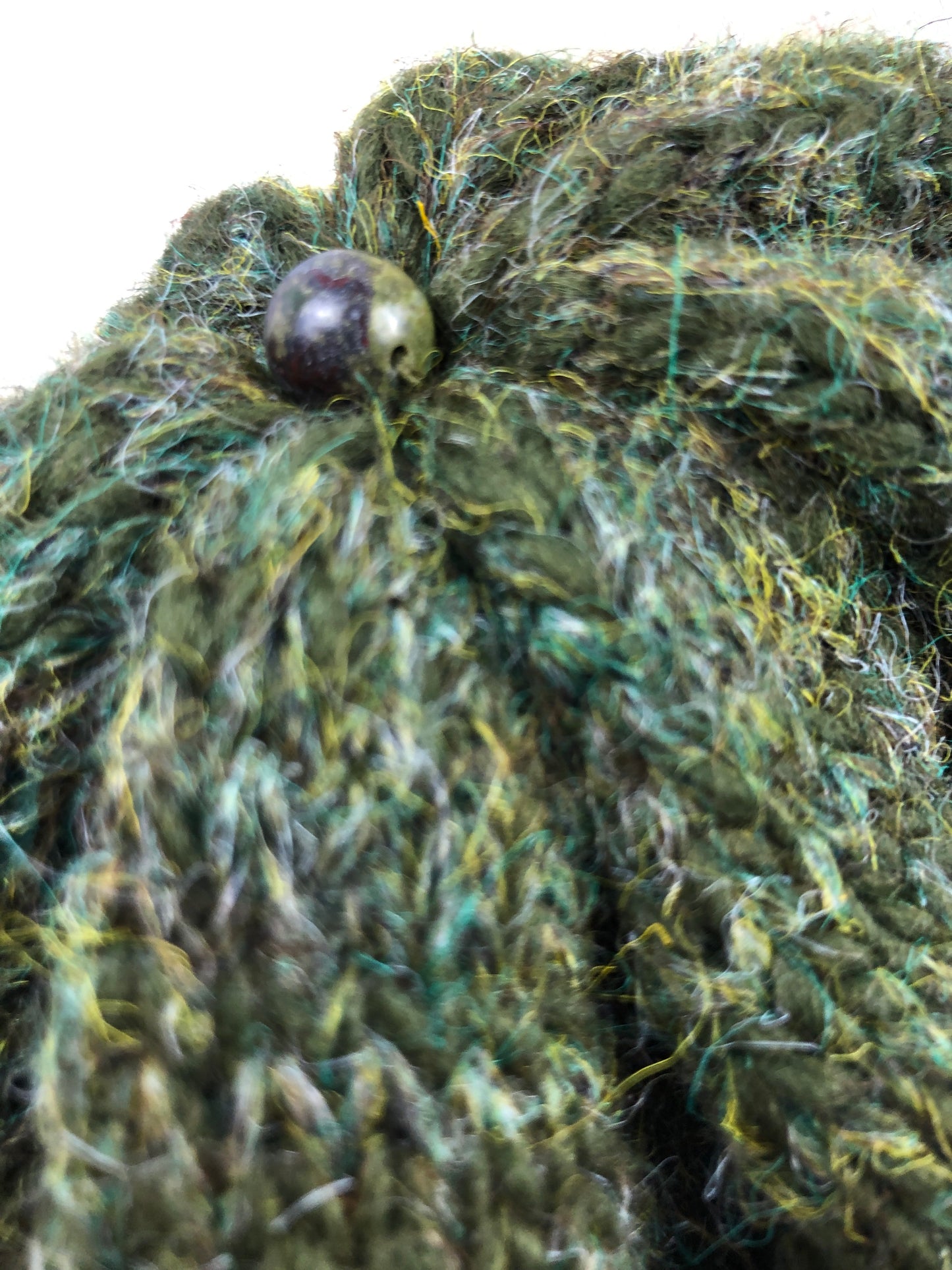Pine green wool beanie toque