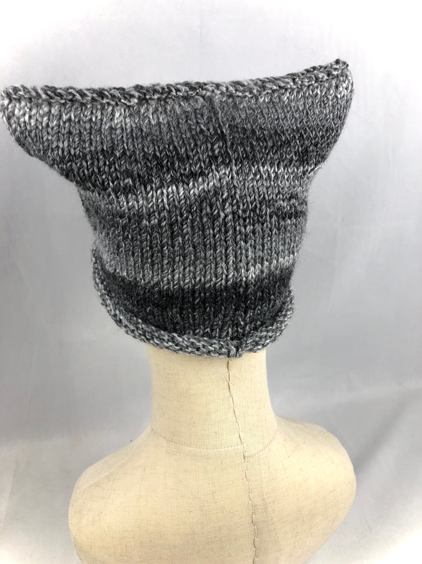 Grey cat  square beanie toque