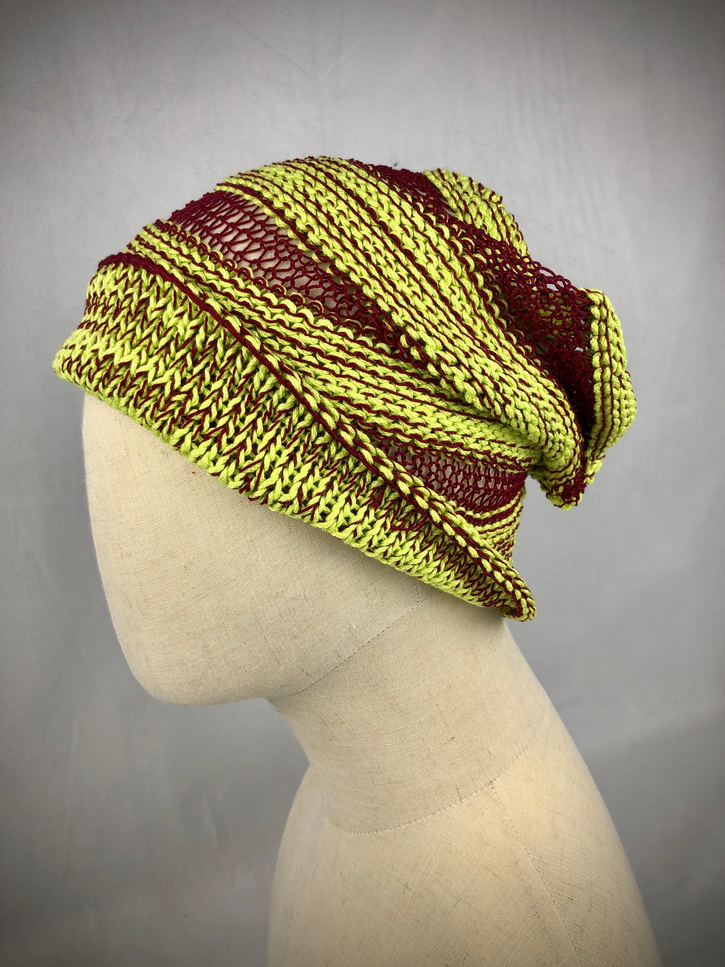 Lemon wine slouchy cotton beanie toque