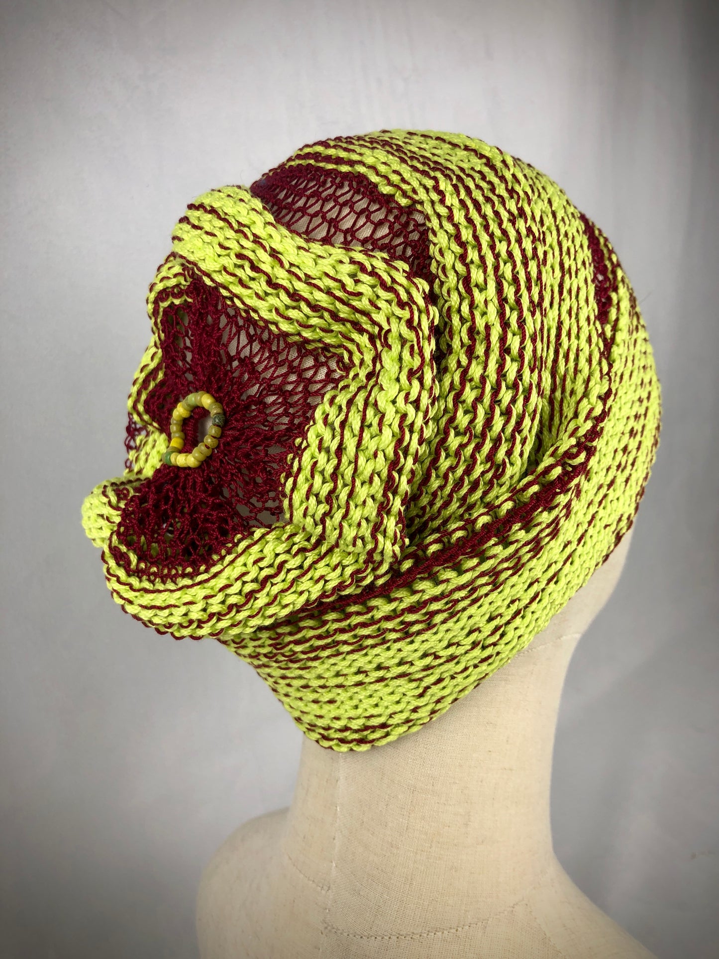 Lemon wine slouchy cotton beanie toque