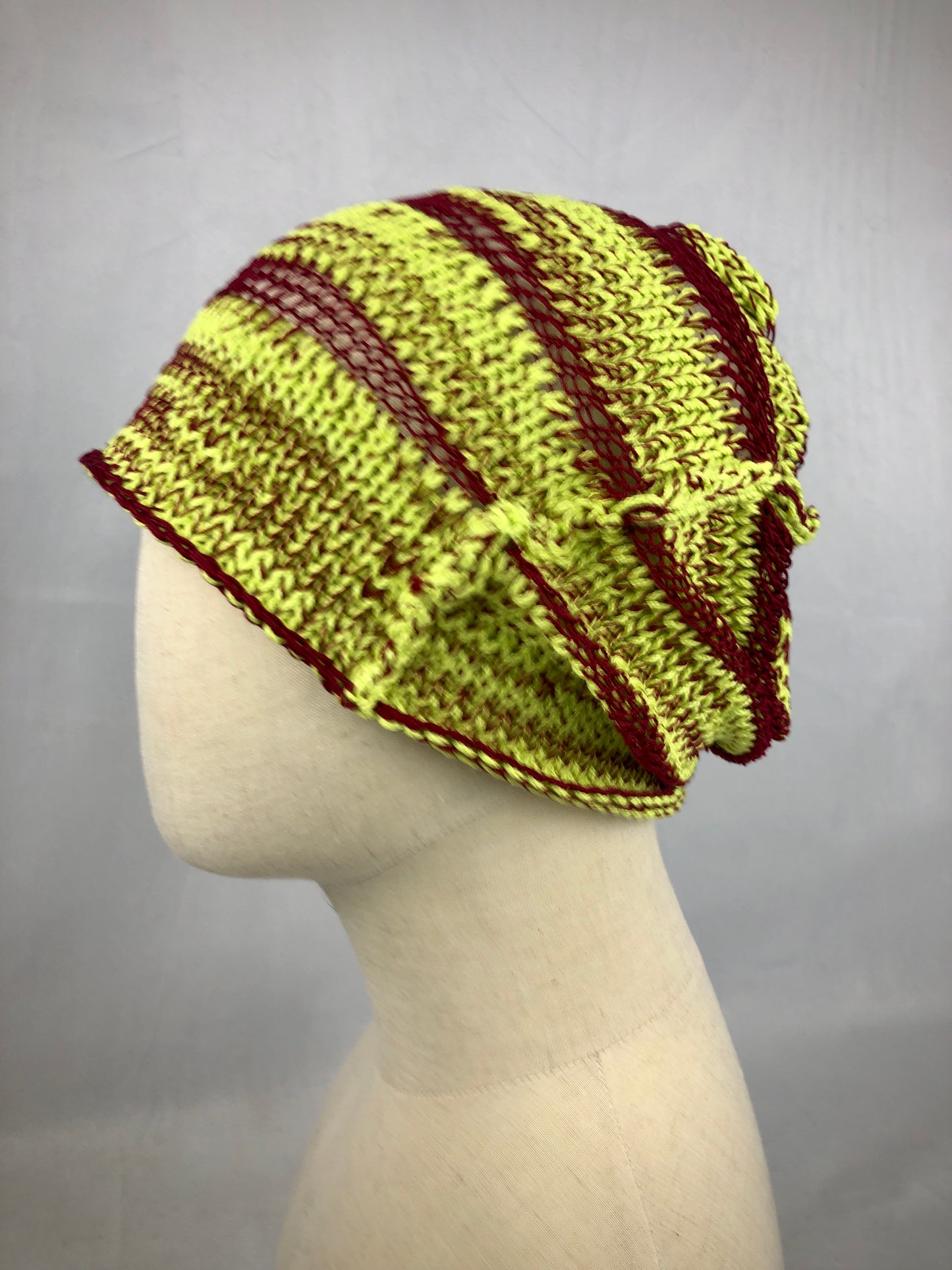 Lemon wine slouchy cotton beanie toque