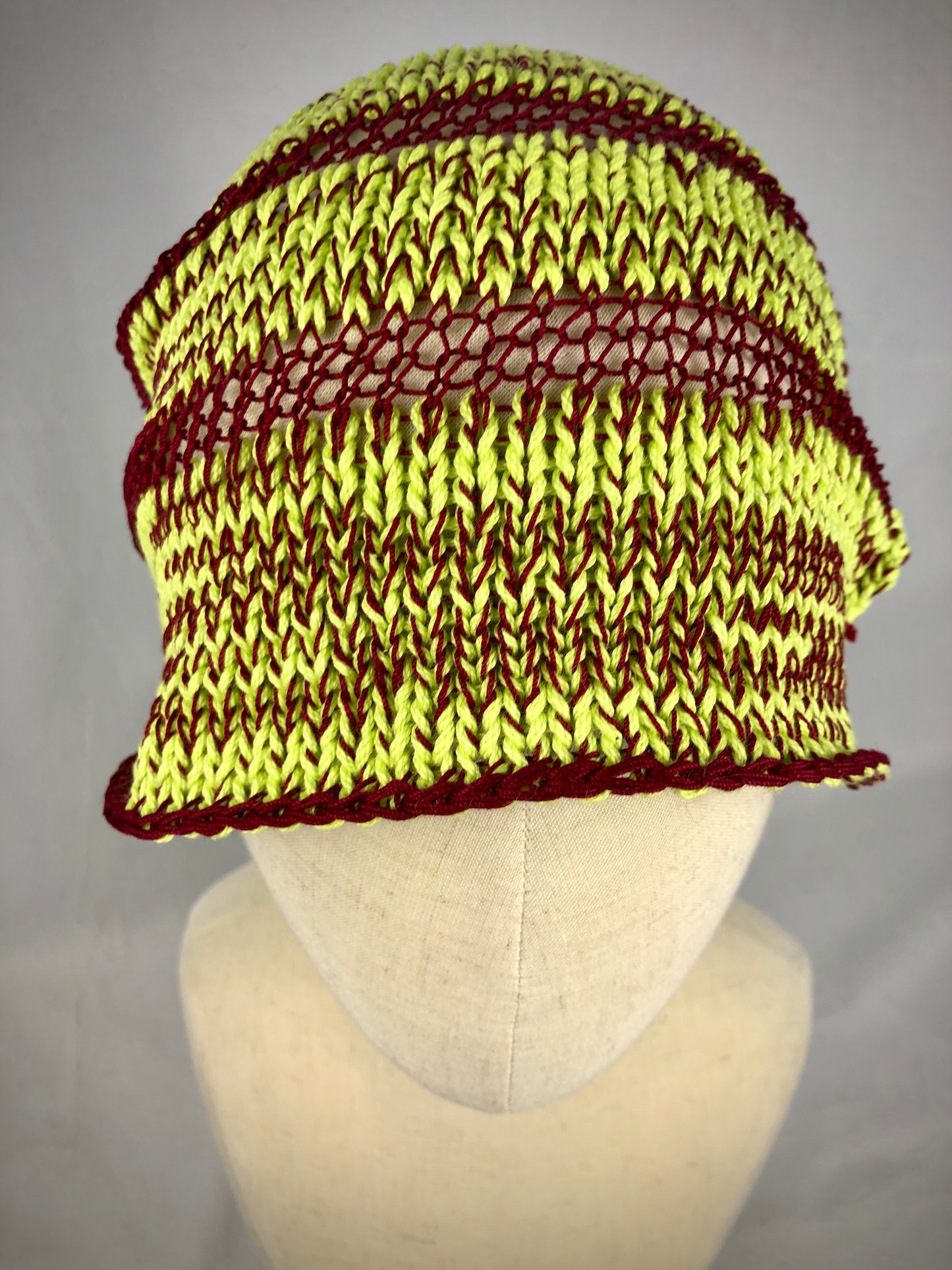 Lemon wine slouchy cotton beanie toque