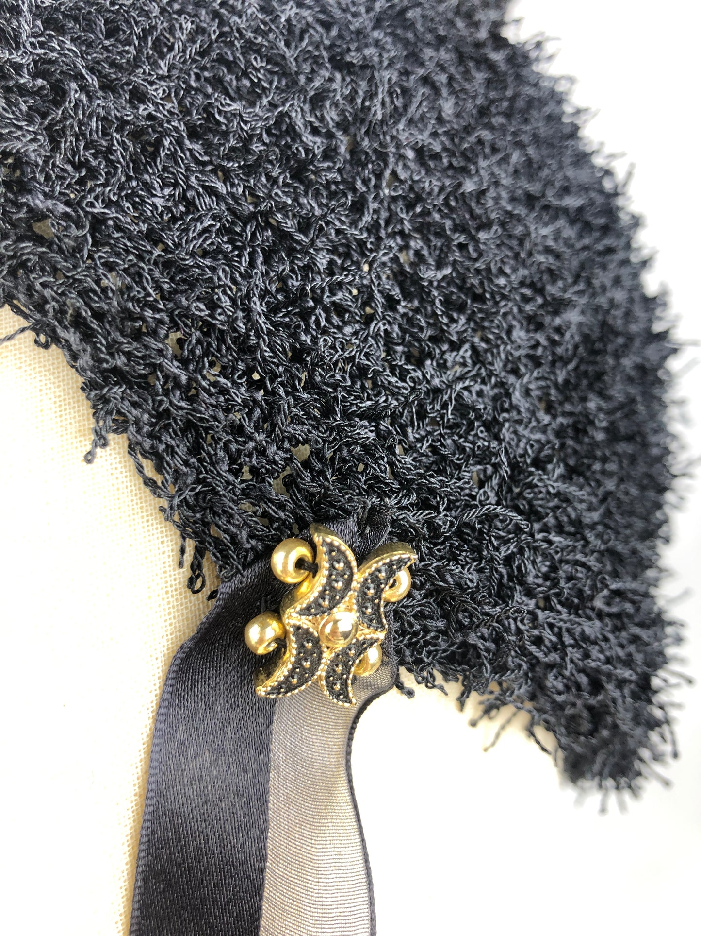Black glamour cat bonnet beanie