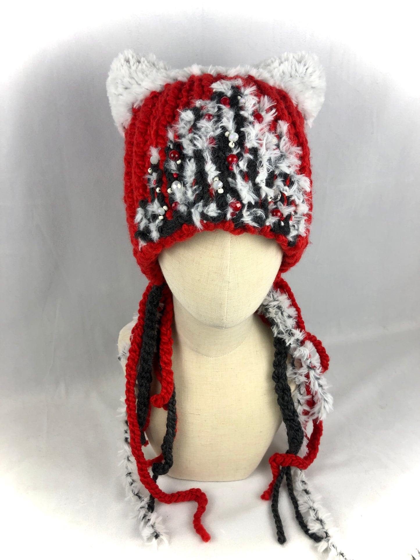 Red Christmas cat hat