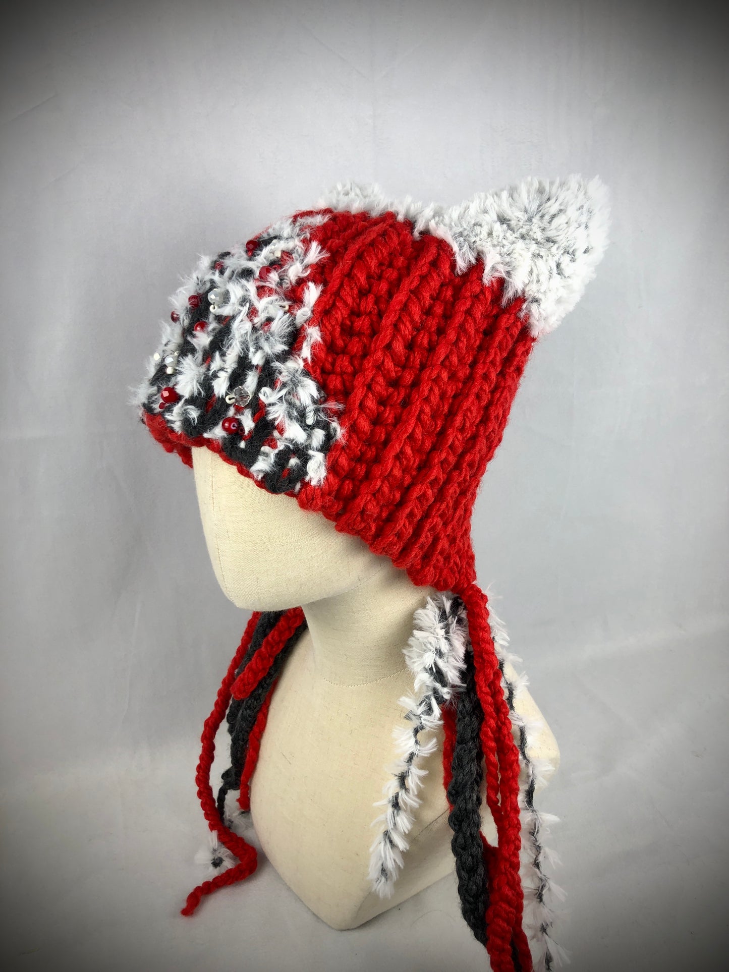 Red Christmas cat hat