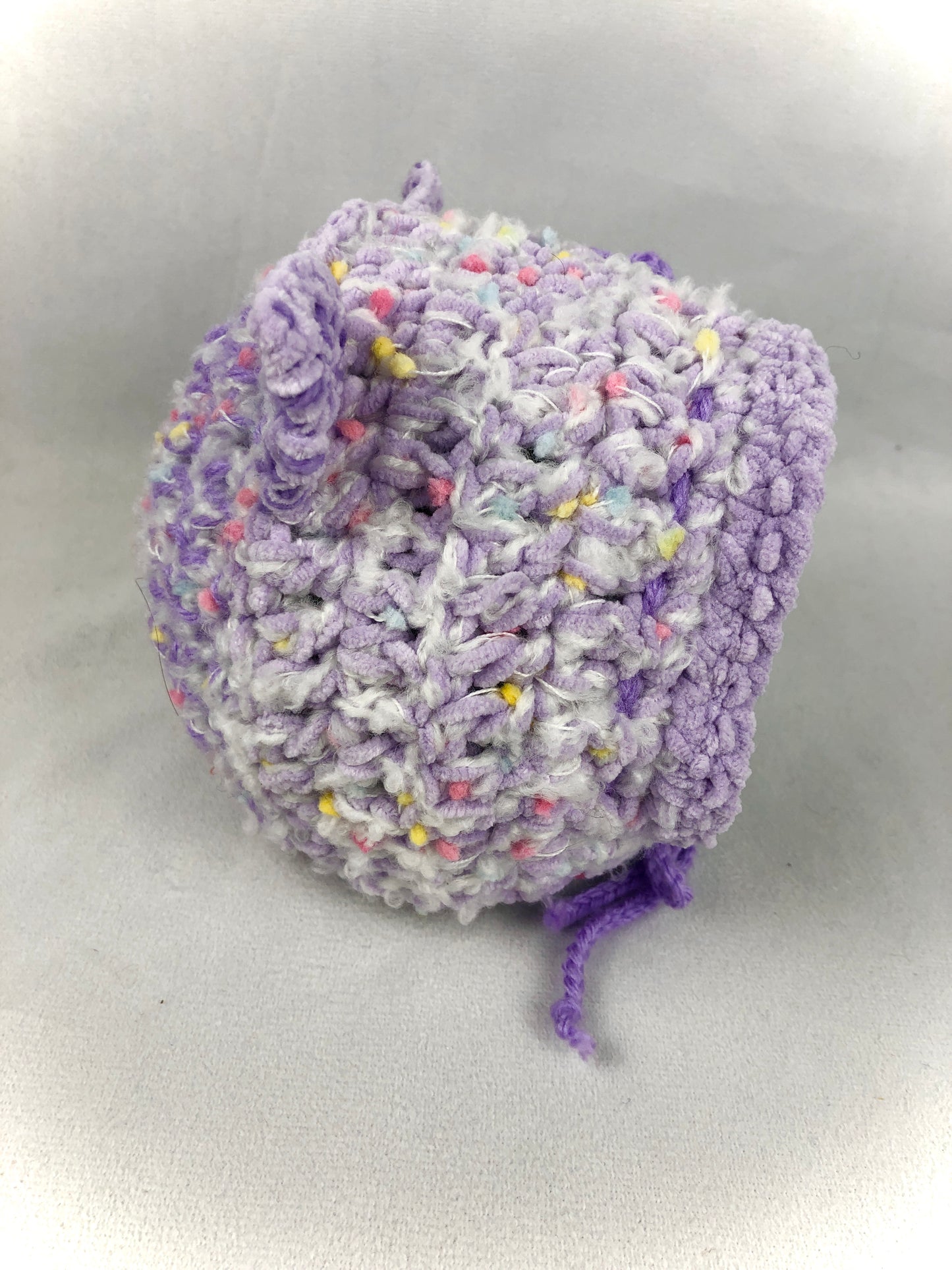 Purple baby cat bonnet hat