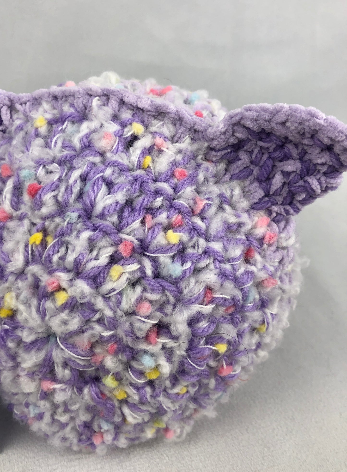 Purple baby cat bonnet hat