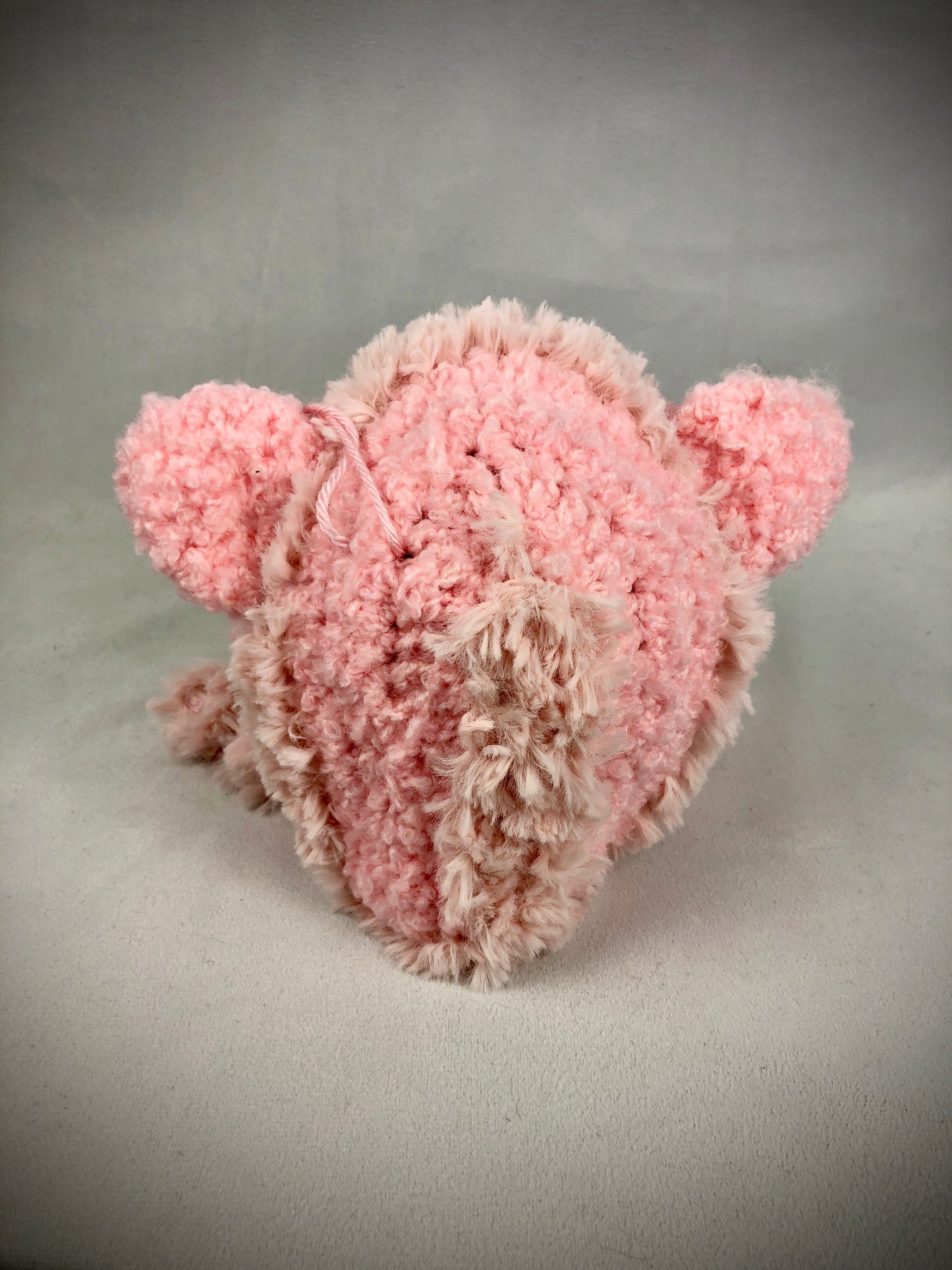 Pink baby bonnet style cat hat