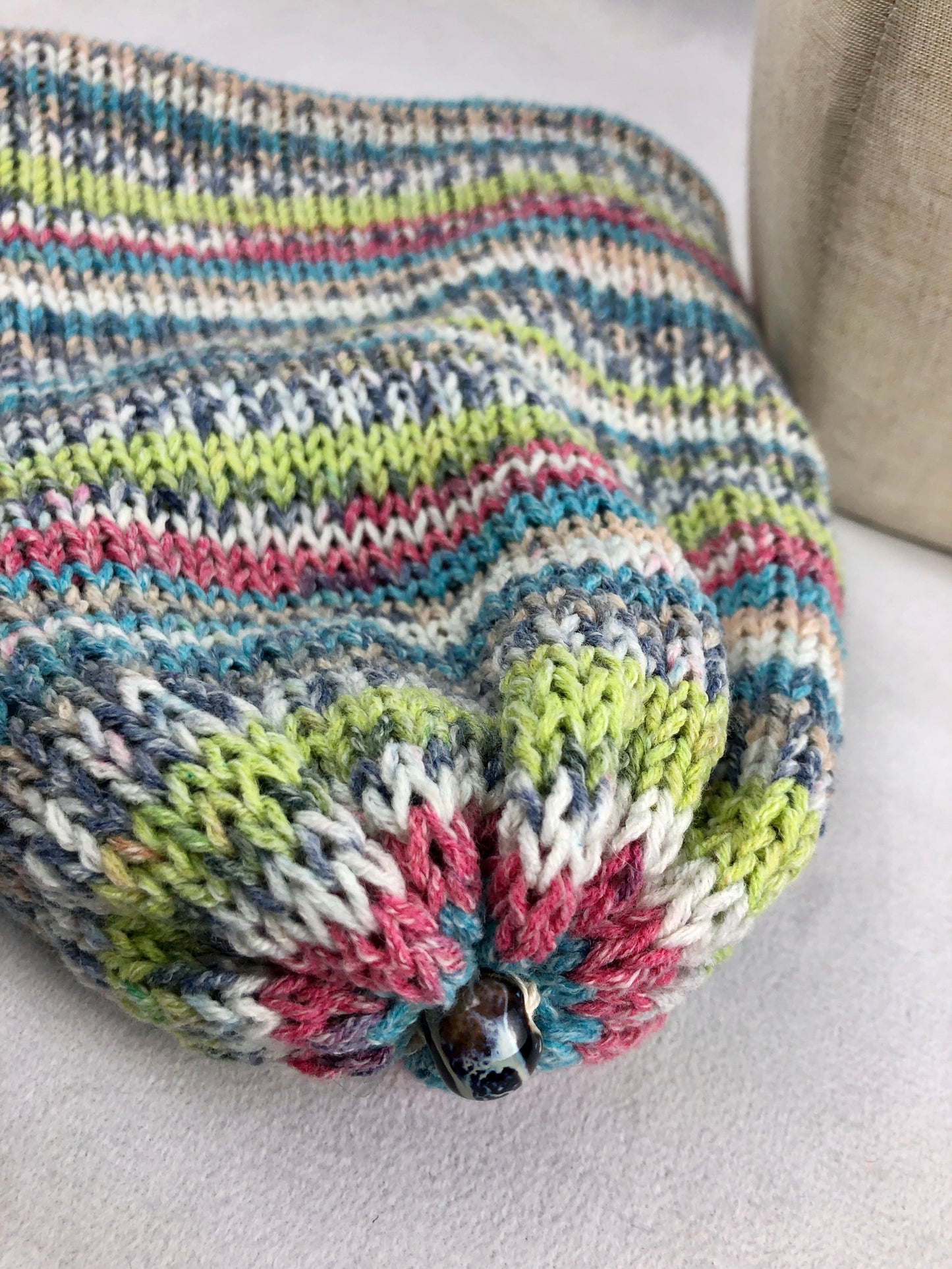 Geometric beanie toque hat