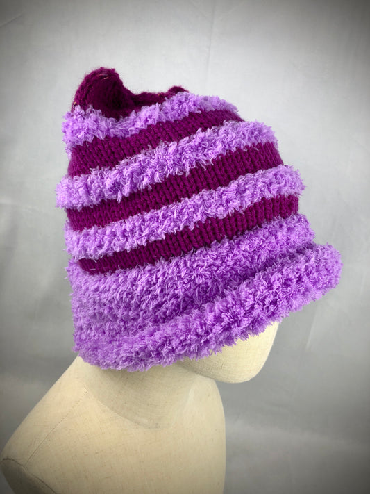 Pink purple Cheshire style toque