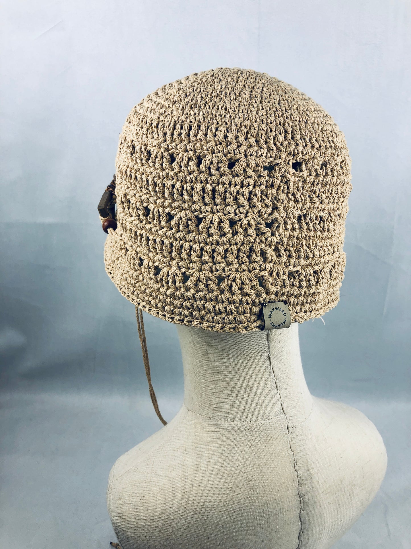 Beige summer bucket hat