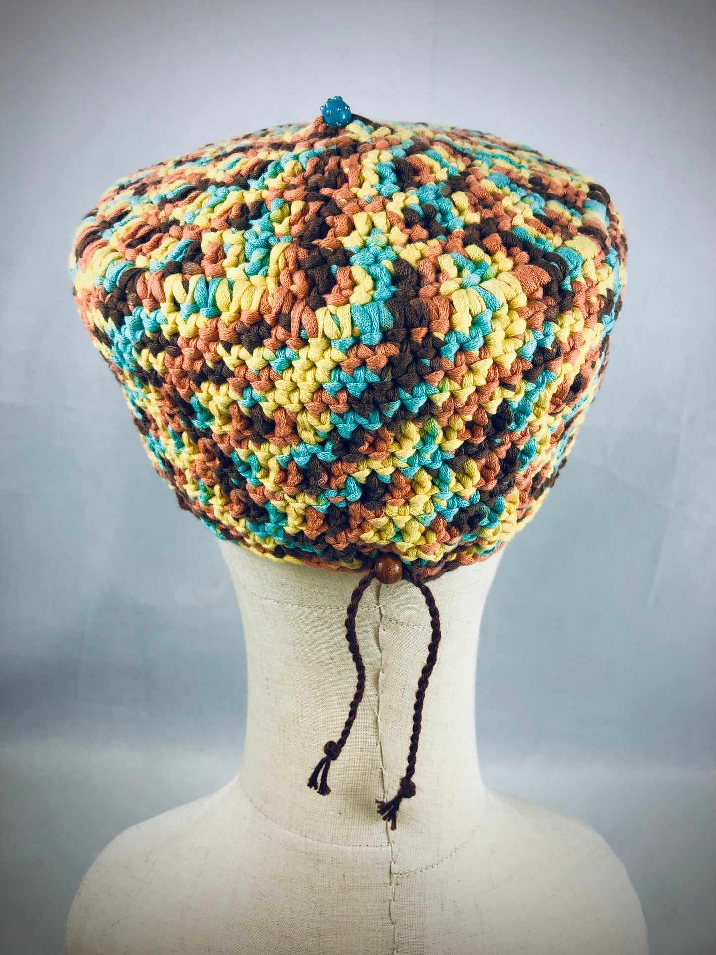 Multicoloured kufi style hat