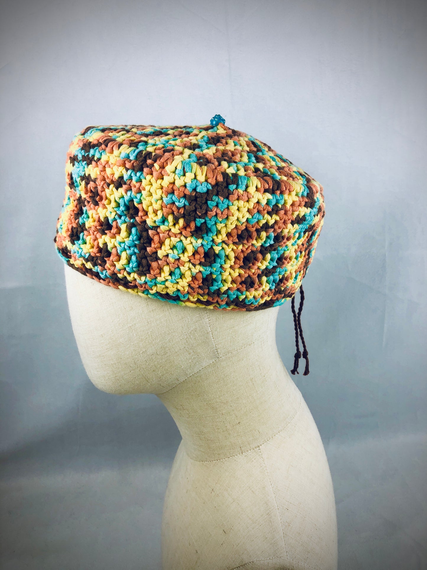 Multicoloured kufi style hat