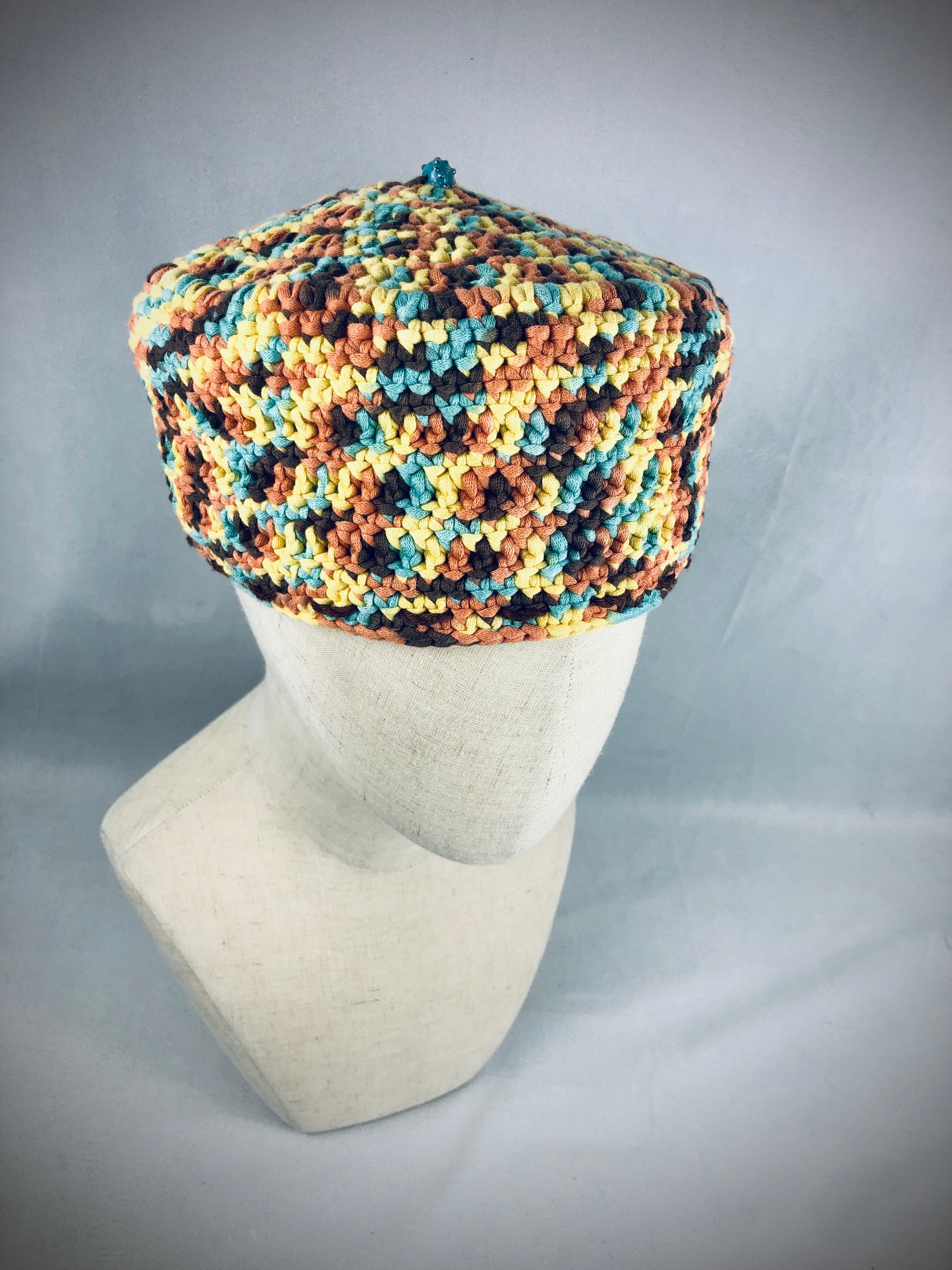 Multicoloured kufi style hat