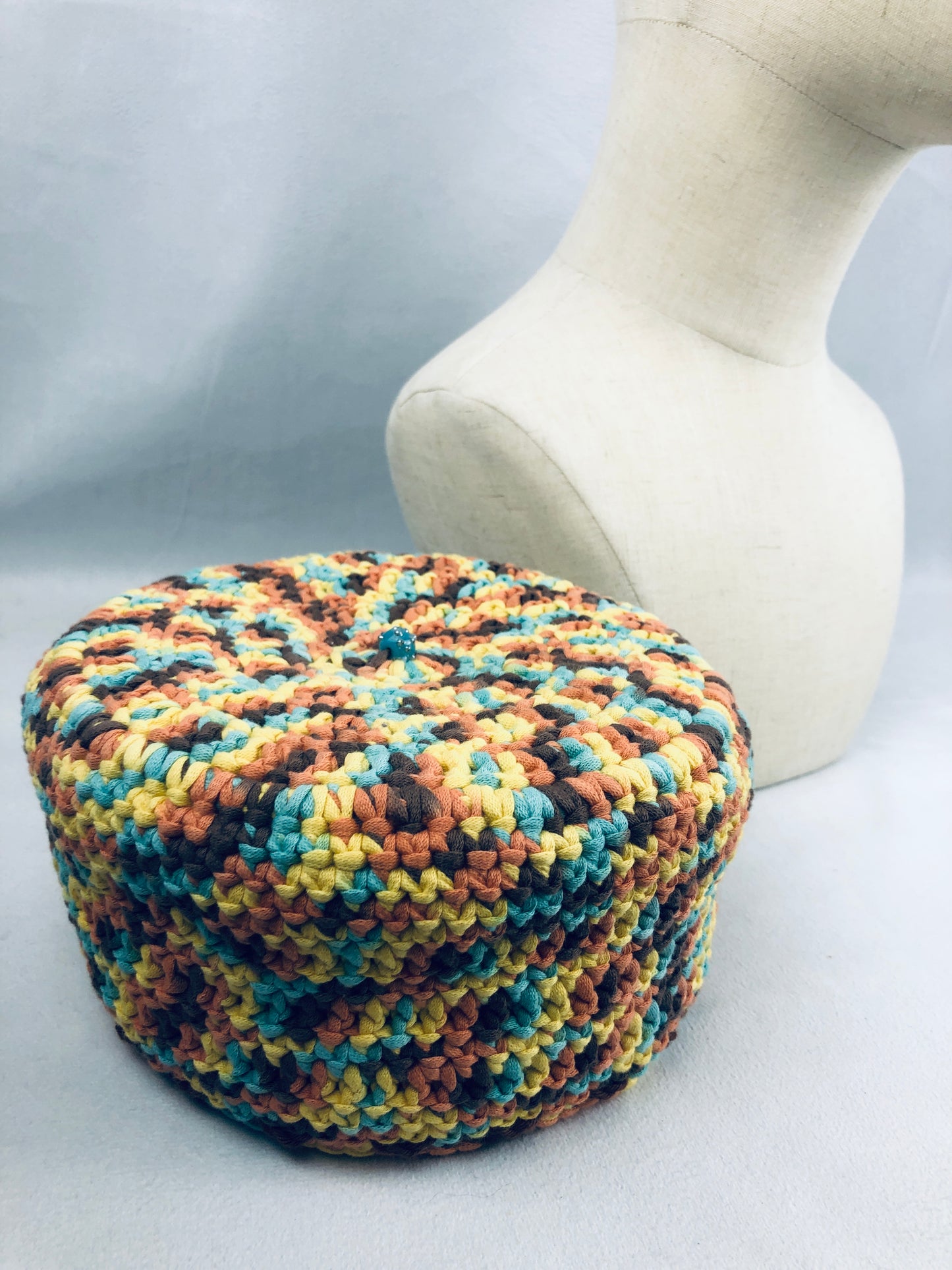 Multicoloured kufi style hat