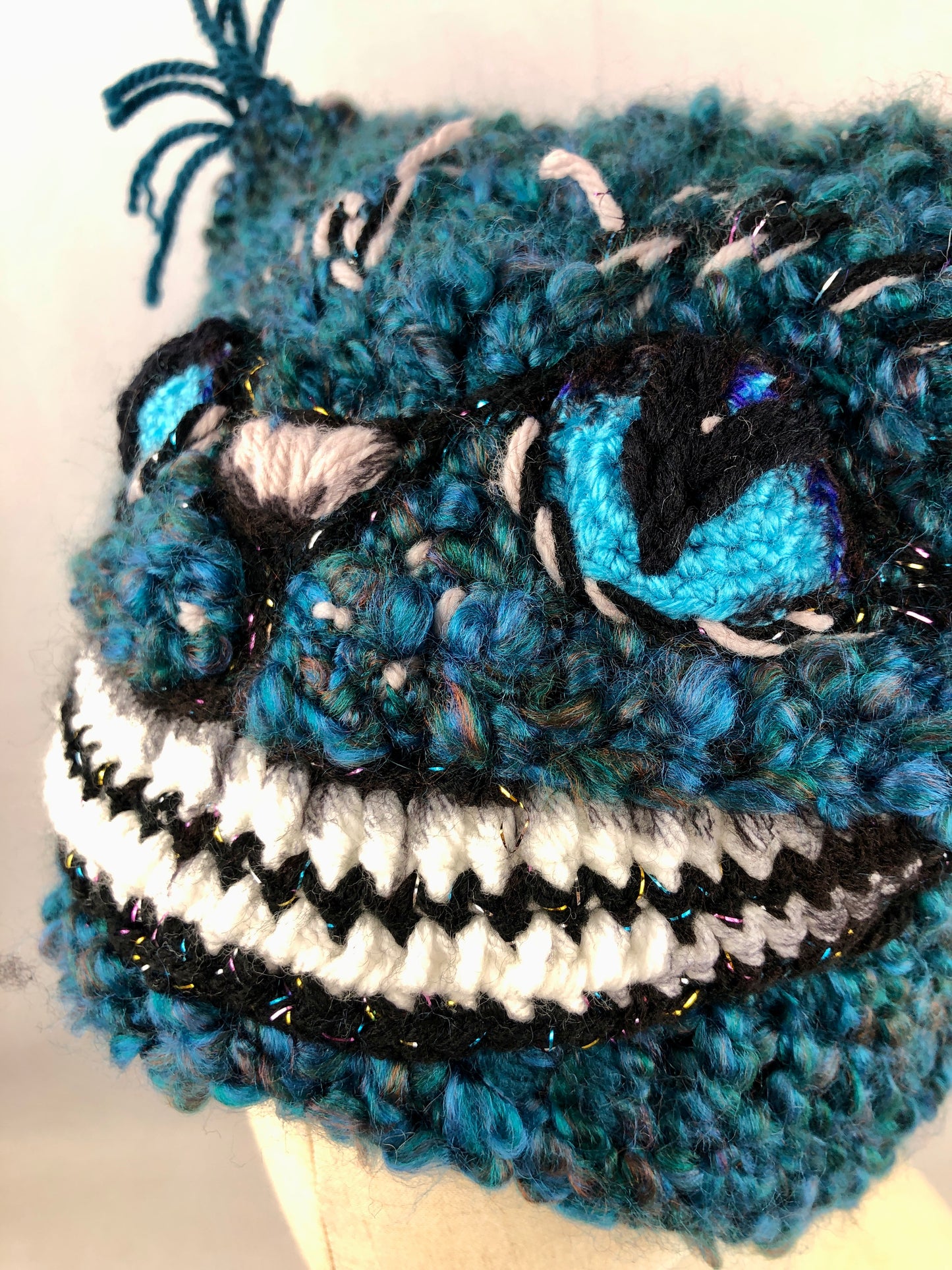 Sea blue Cheshire cat hat