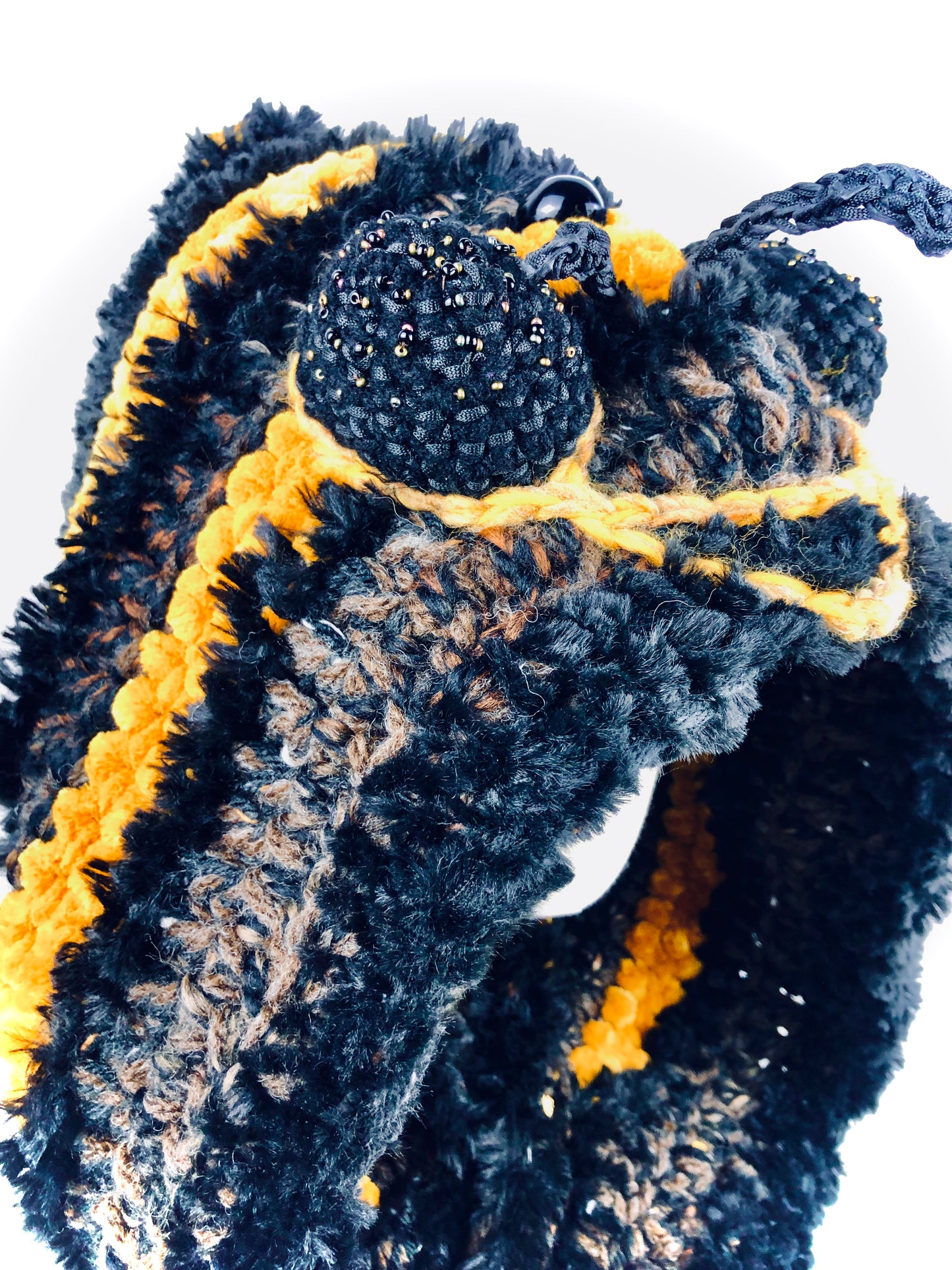 Bee hood scarf hat