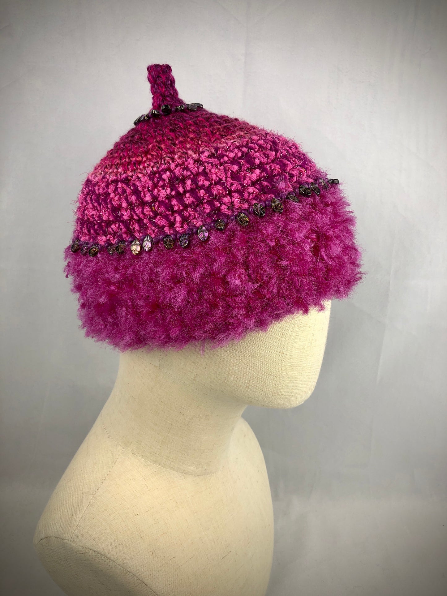 Pink cup hat
