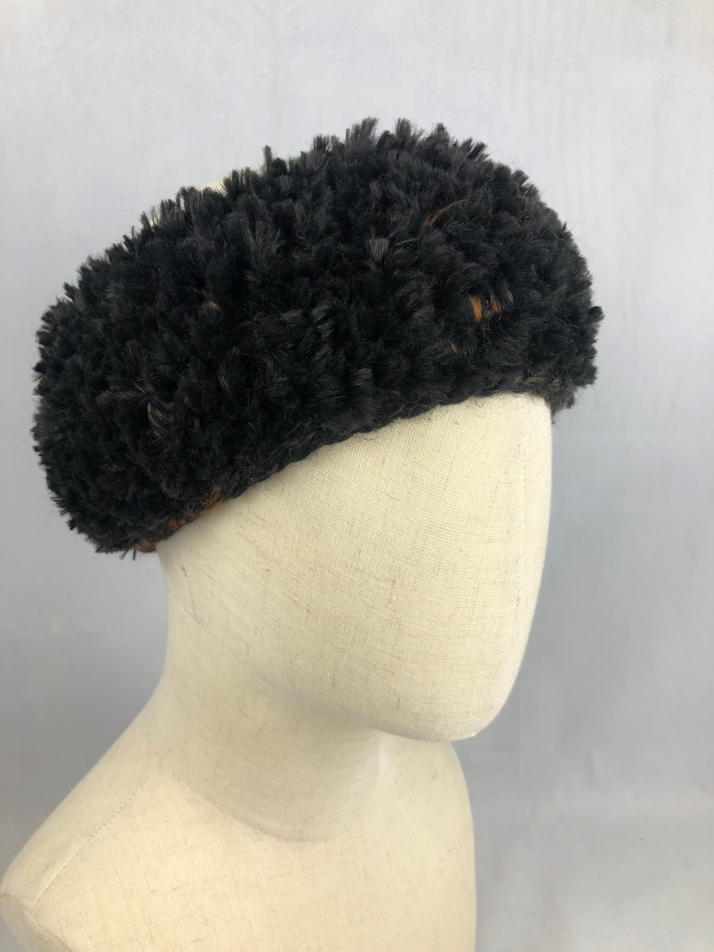 Black fuzzy headband