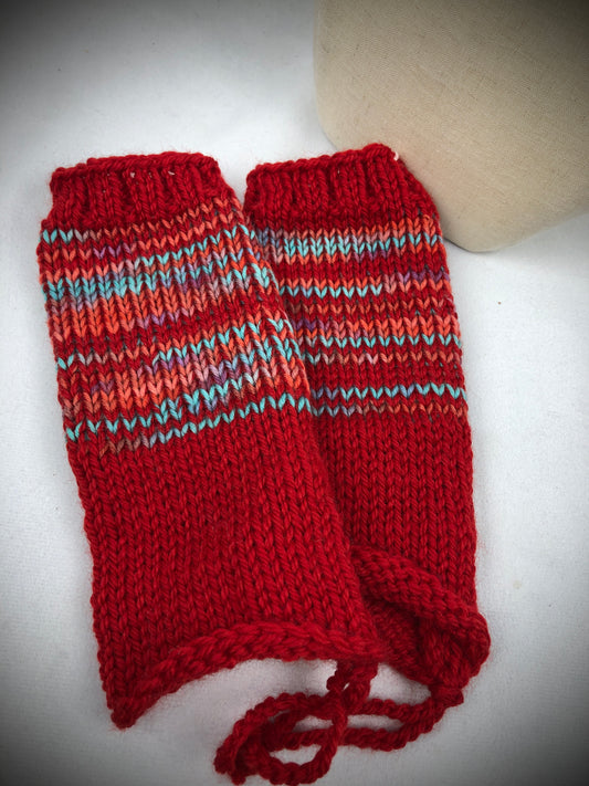 Red wrist warmers