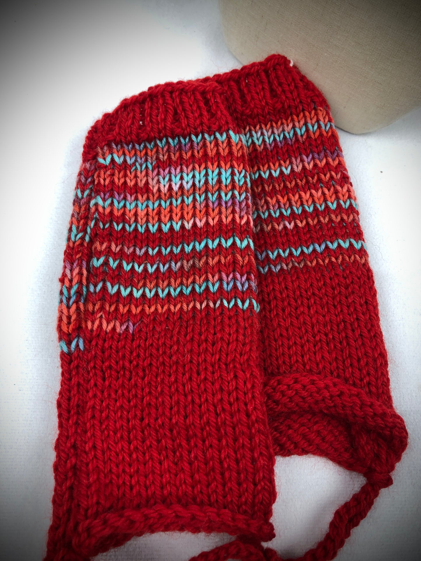 Red wrist warmers