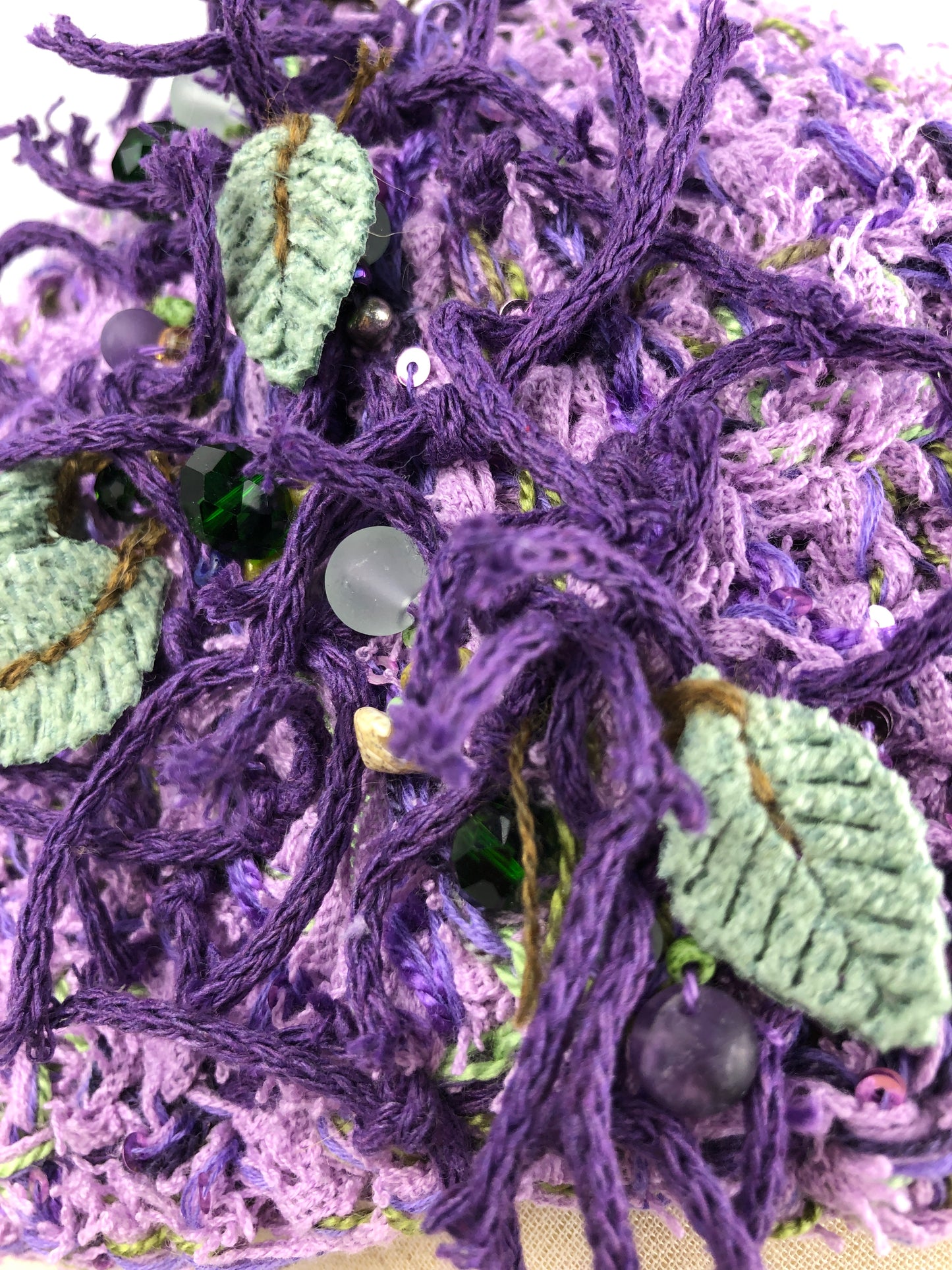 Purple cotton beanie toque hat