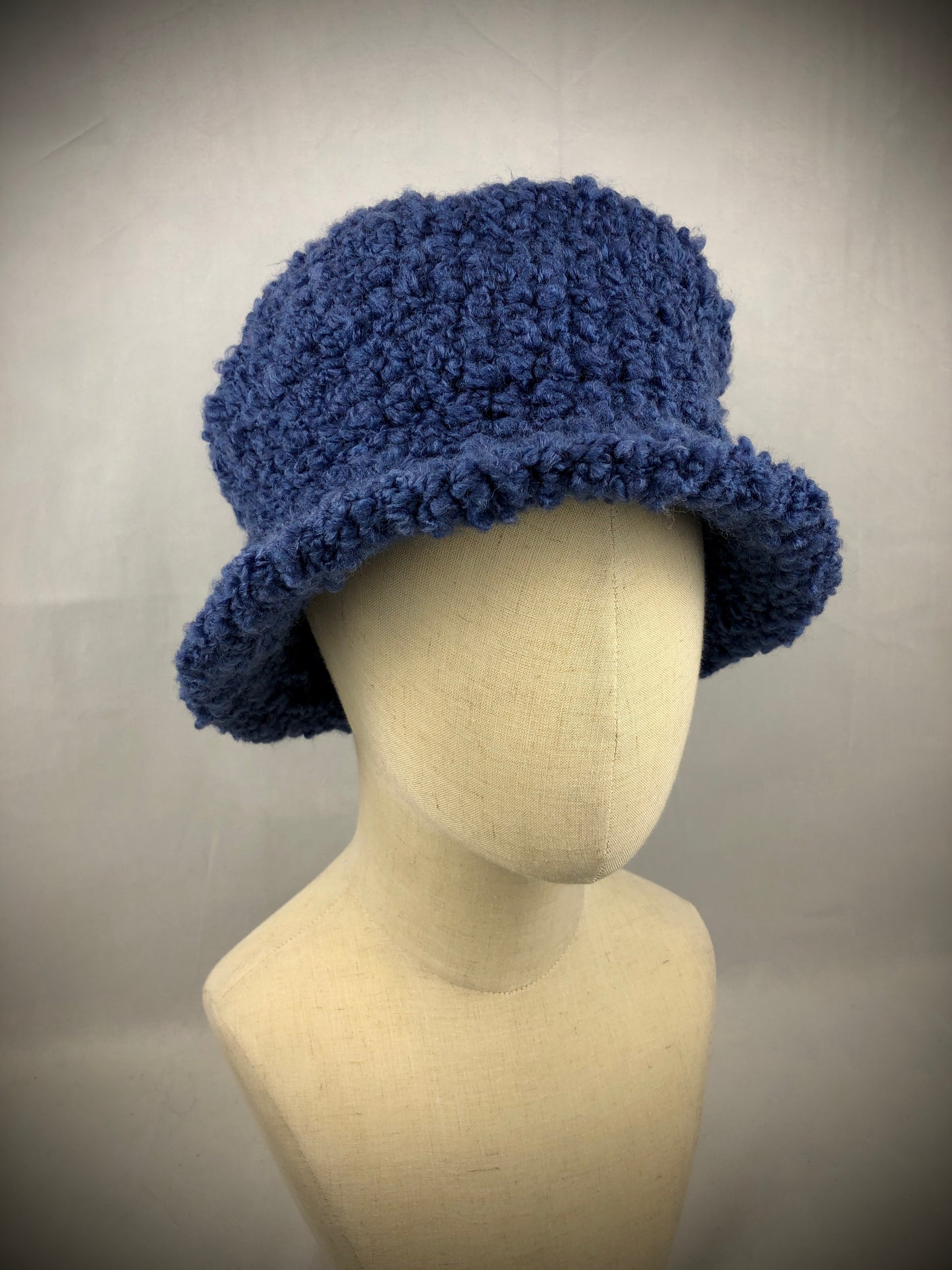 Blue bucket hat
