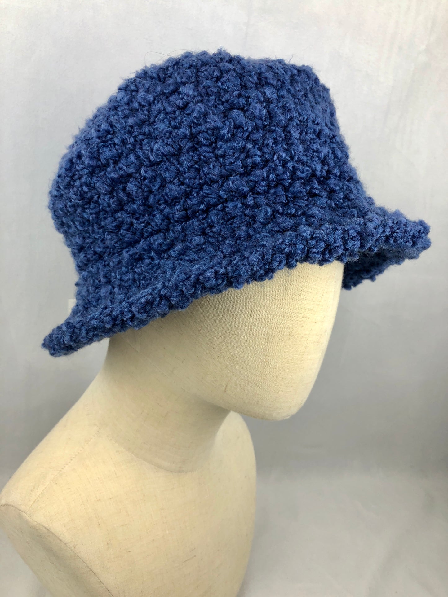 Blue bucket hat