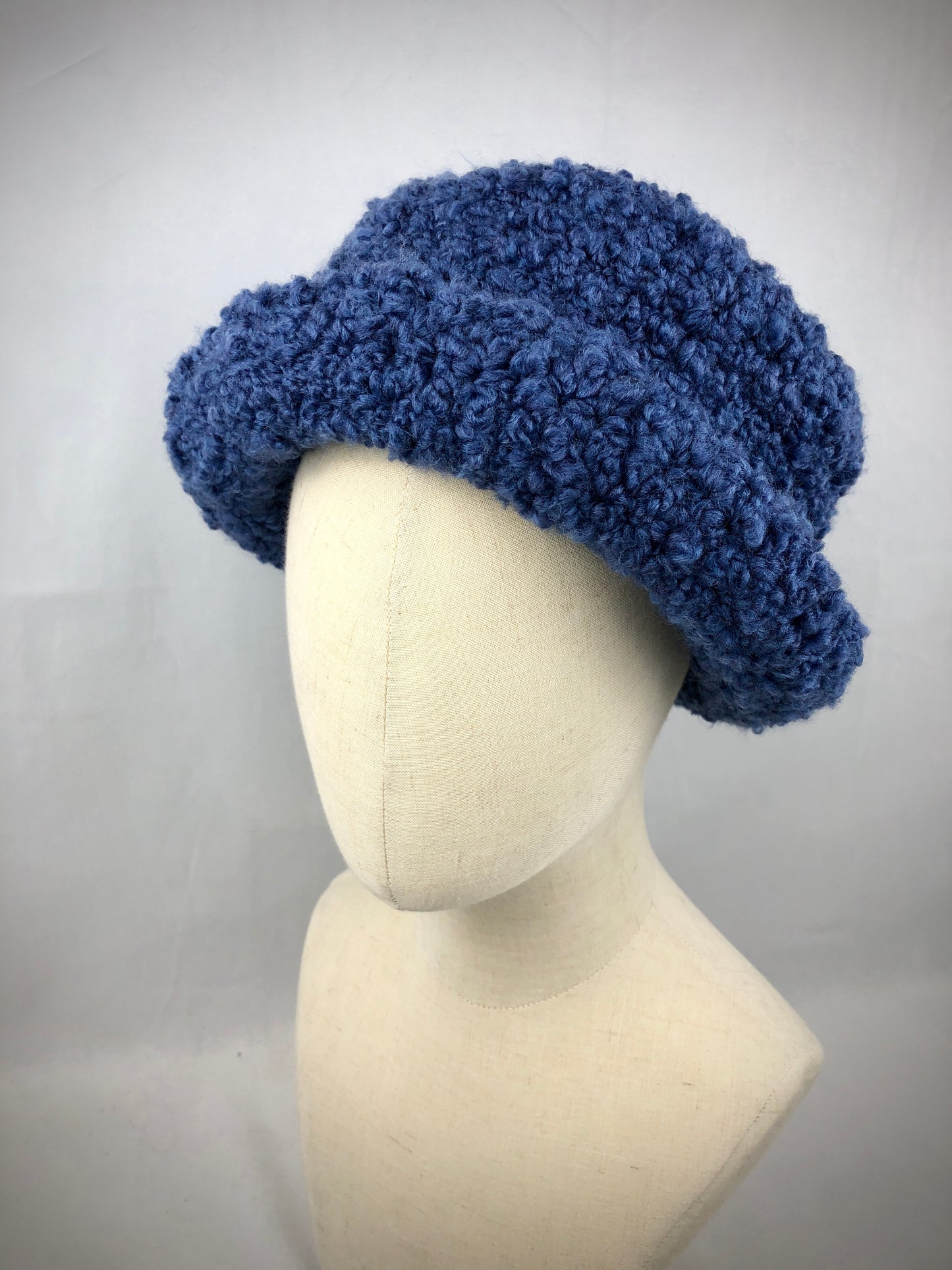 Blue bucket hat